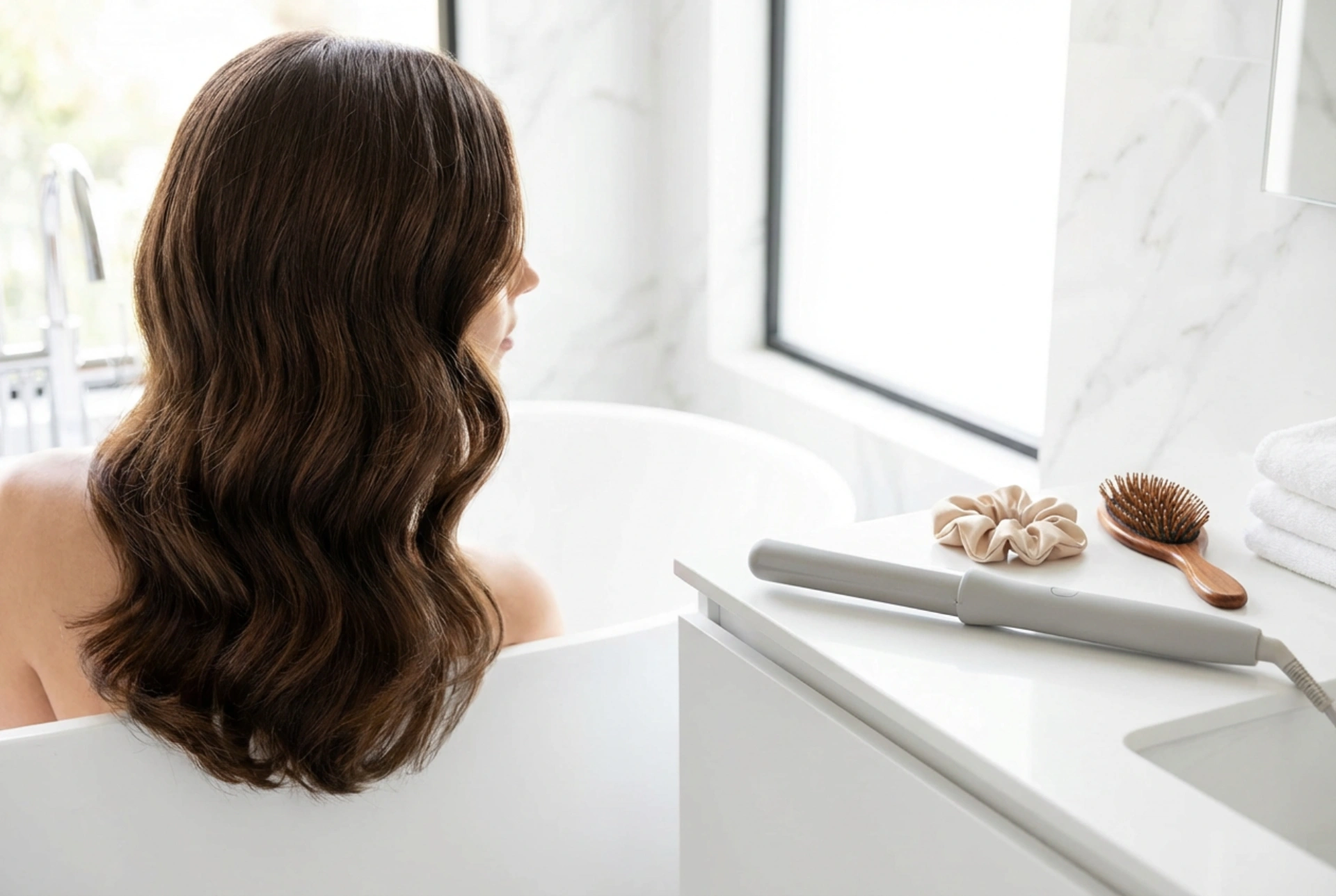 Ondes sur cheveux longs : techniques avec et sans chaleur