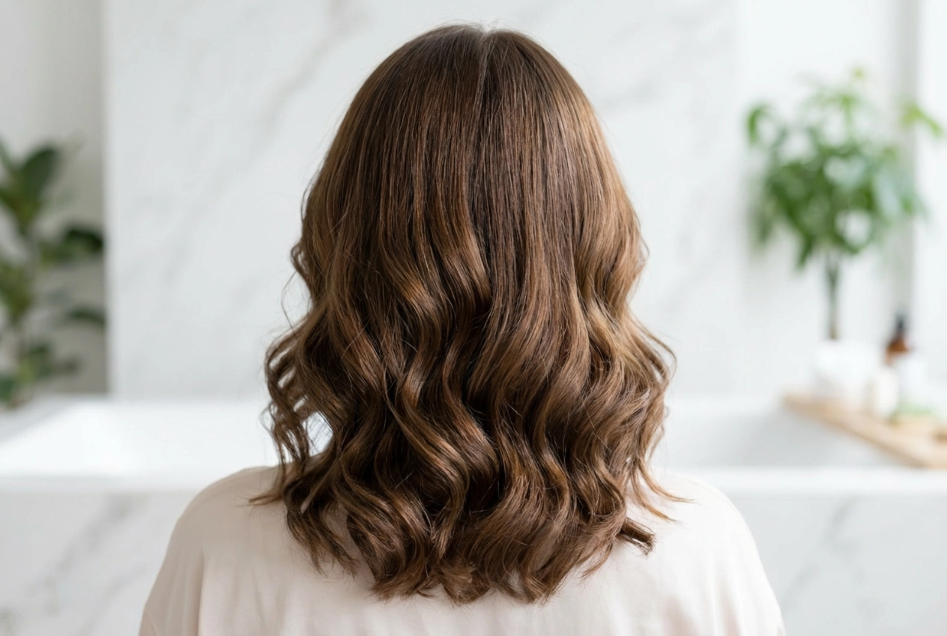 Ondulations pour cheveux mi-longs : coiffure pas à pas et fixation