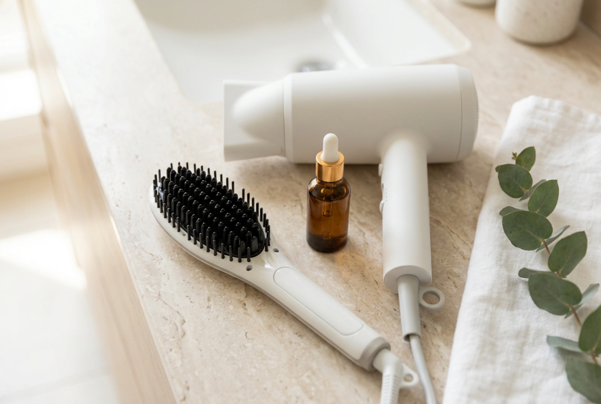 Lisser ses cheveux à la maison : du sèche-cheveux à la brosse lissante