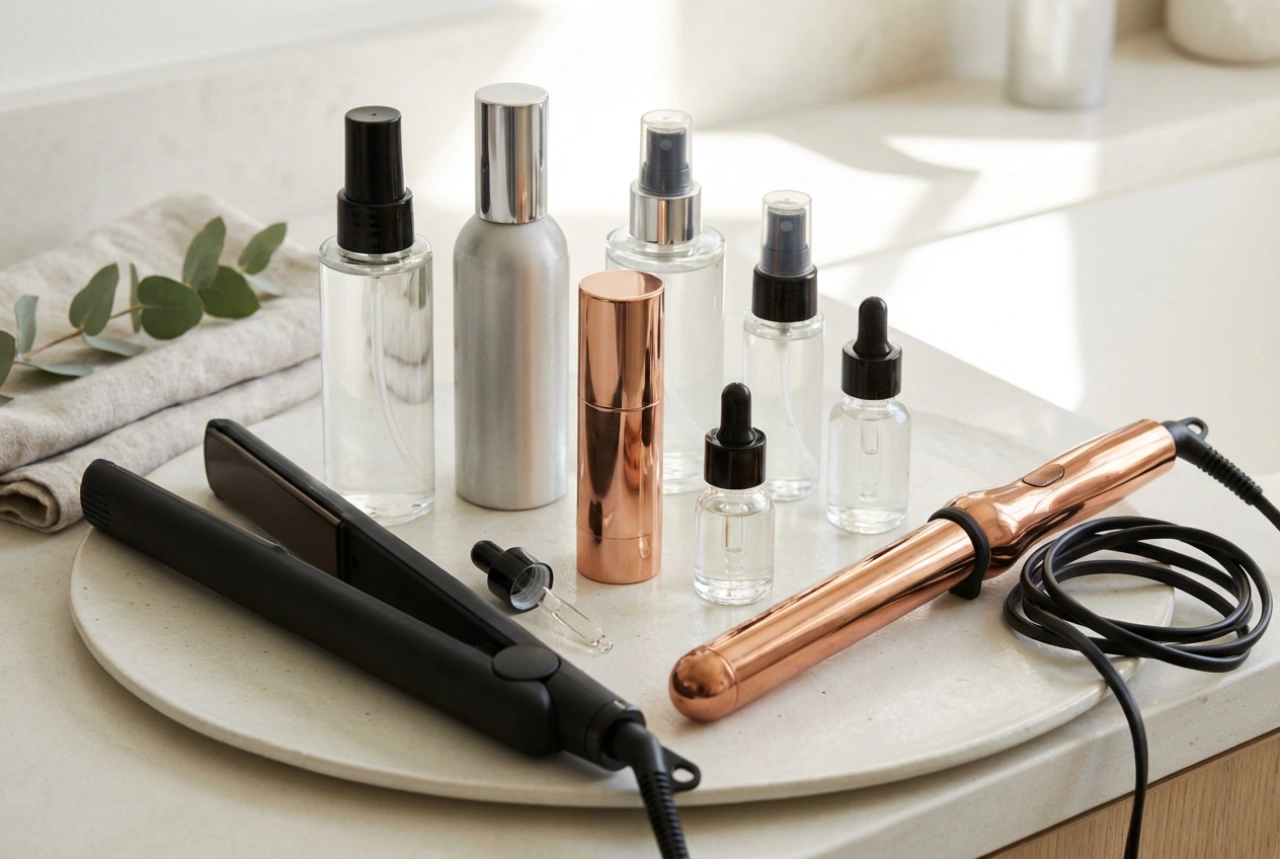 Protection thermique pour cheveux : choisir le bon produit selon le fer à lisser, le sèche-cheveux ou le fer à boucler