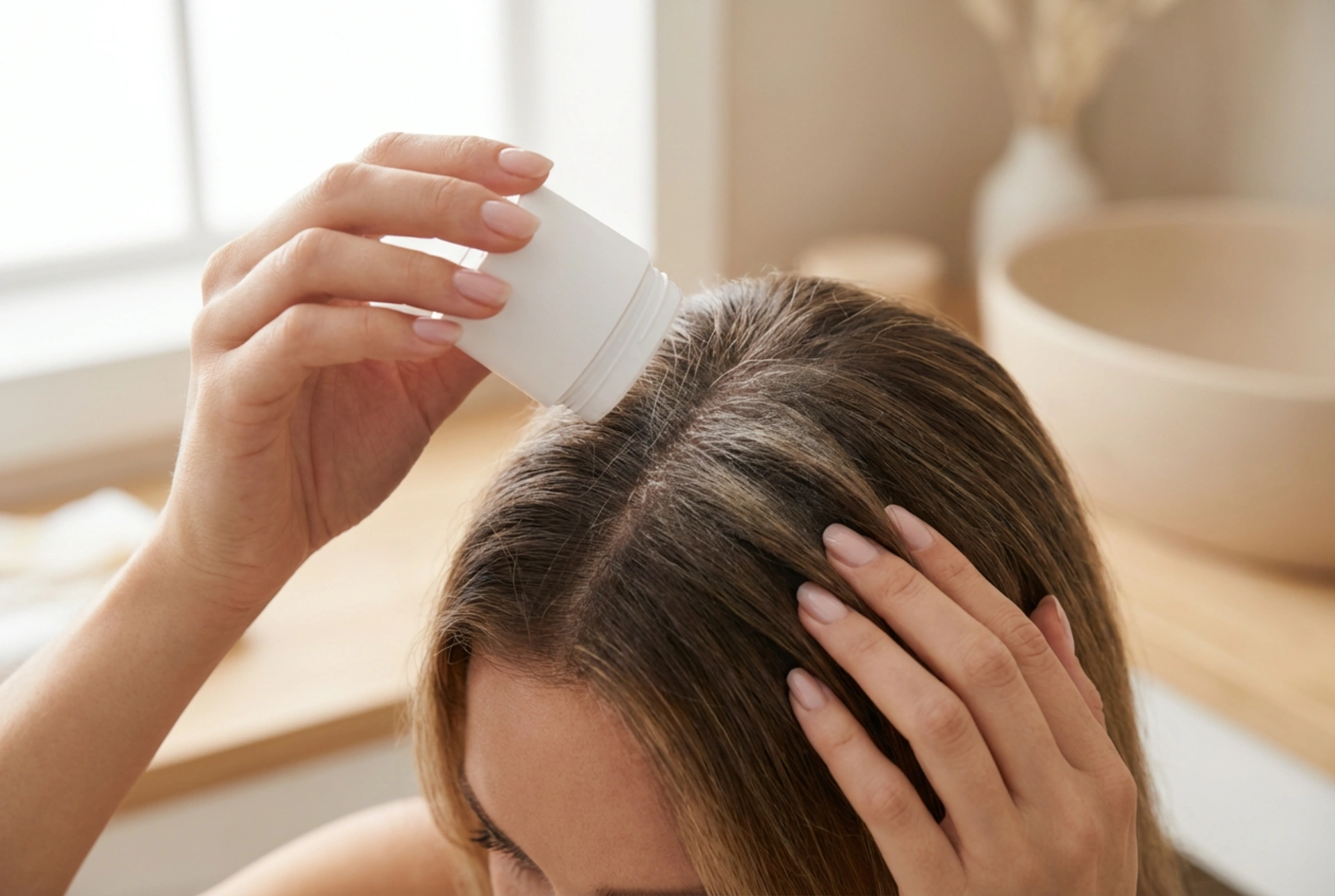 Poudre pour le volume des cheveux : effet push-up aux racines en 3 étapes