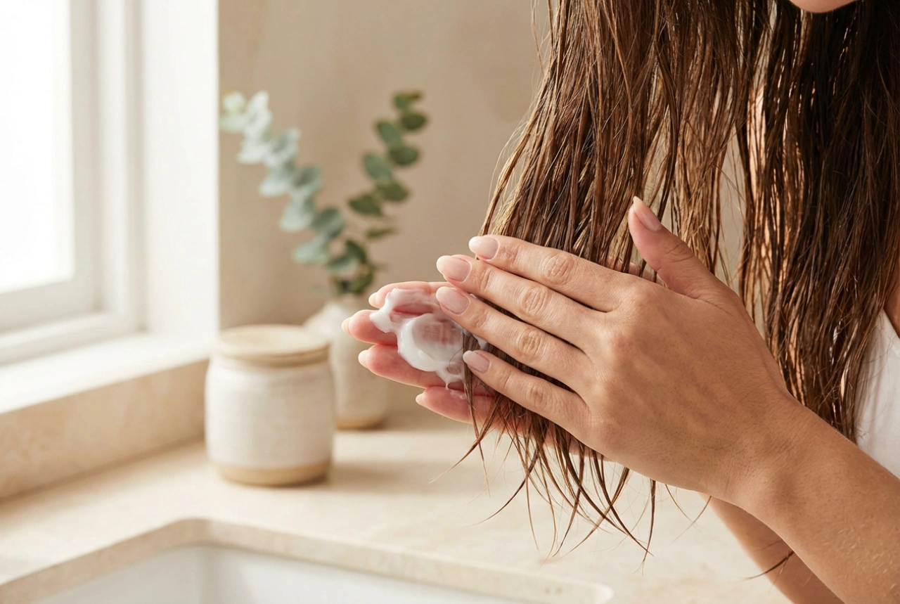 Après-shampooing pour cheveux secs : composition et application