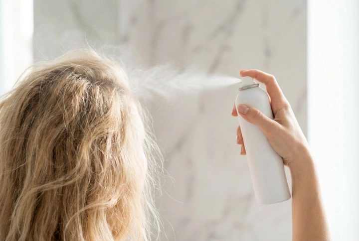 Poudre pour cheveux en spray : utilisations, application et fixation de l'effet