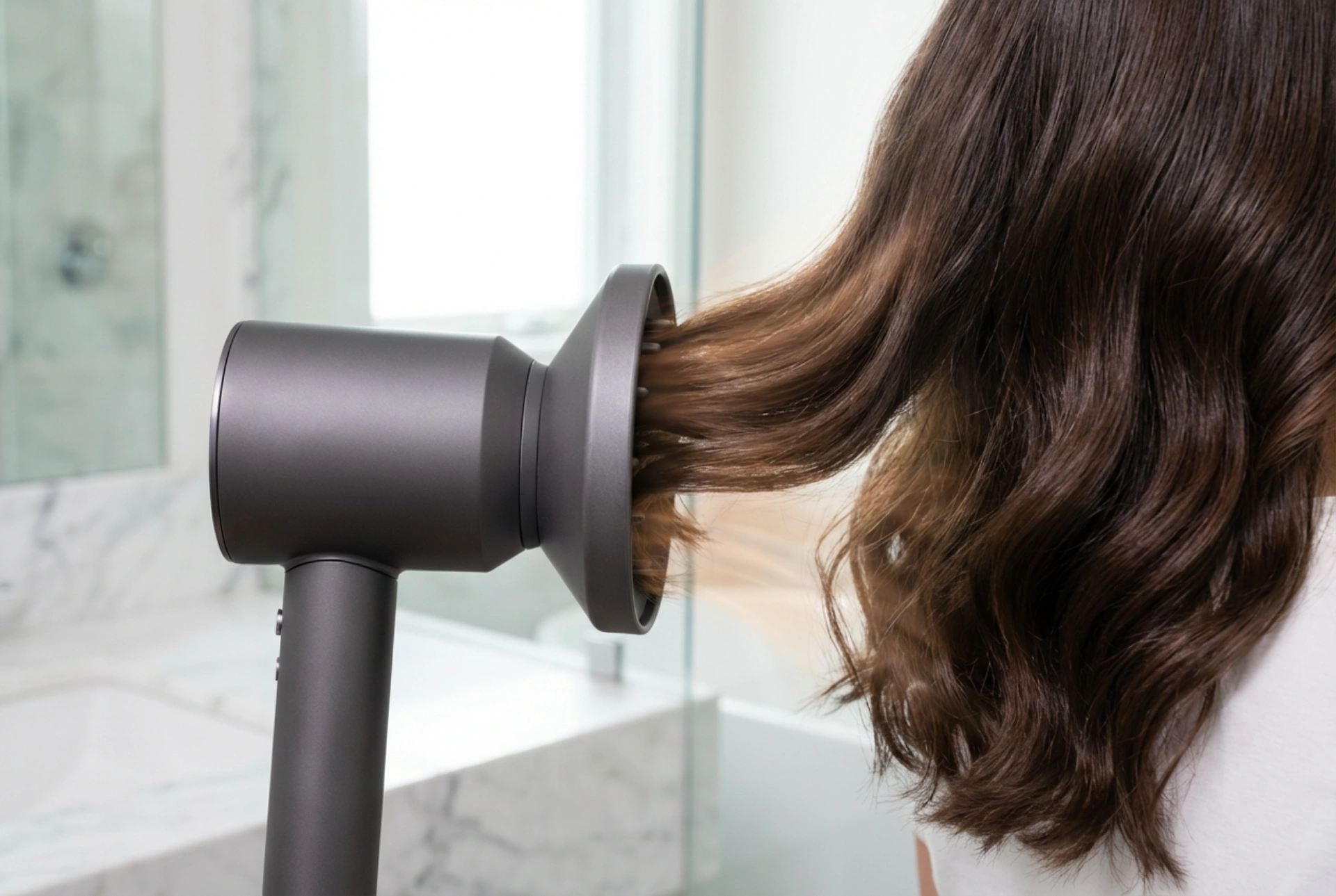 Sèche-cheveux puissant : séchage rapide sans surchauffe des mèches
