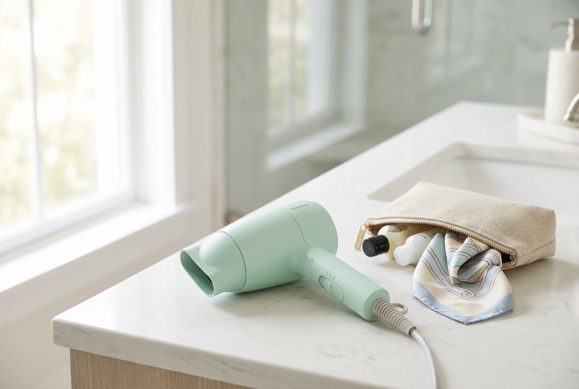 Petit sèche-cheveux ionique : astuces de voyage et séchage en toute sécurité