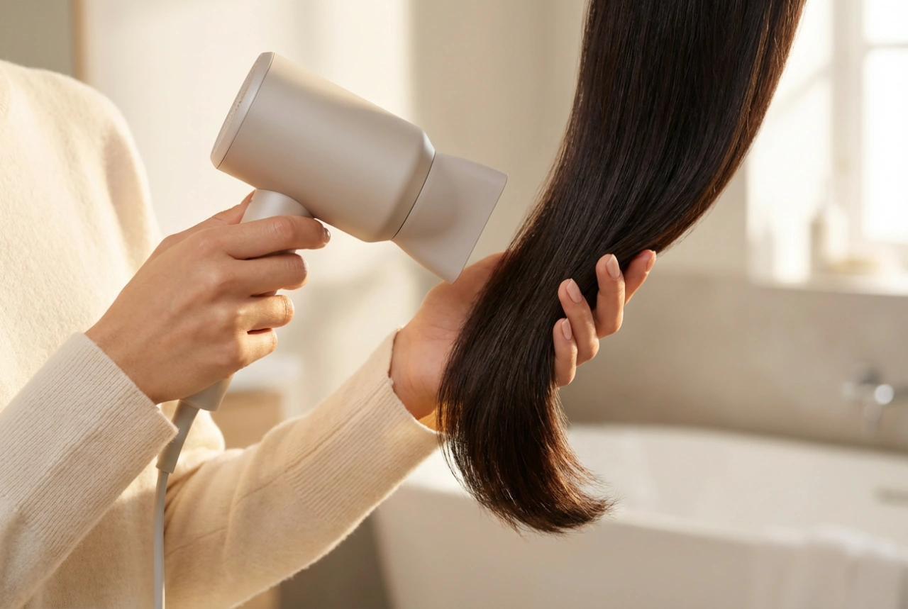 Sèche-cheveux compact et performant : sécher efficacement sans surchauffer la fibre capillaire