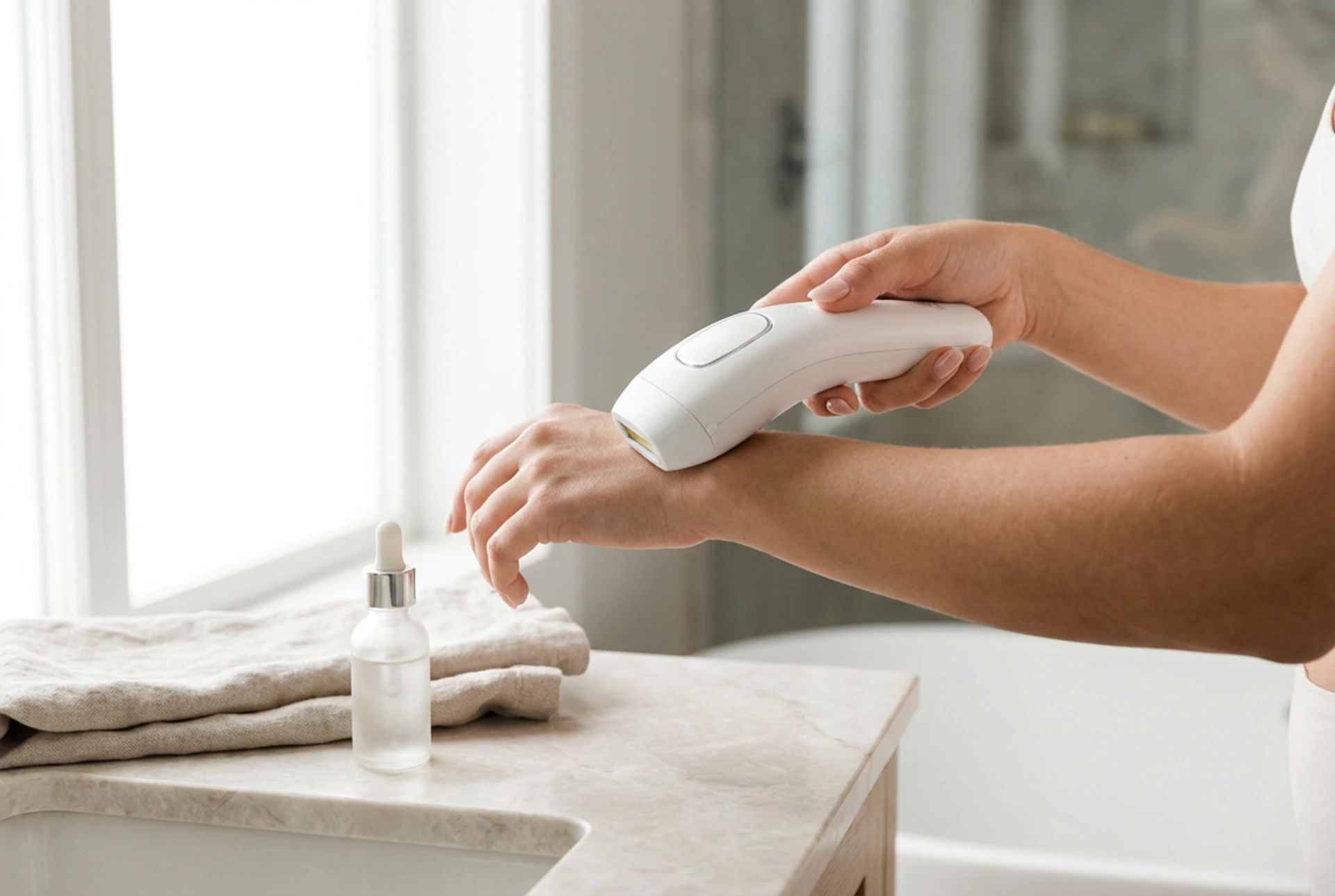 Épilation à la lumière pulsée à domicile : réglages, utilisation et soin après-séance