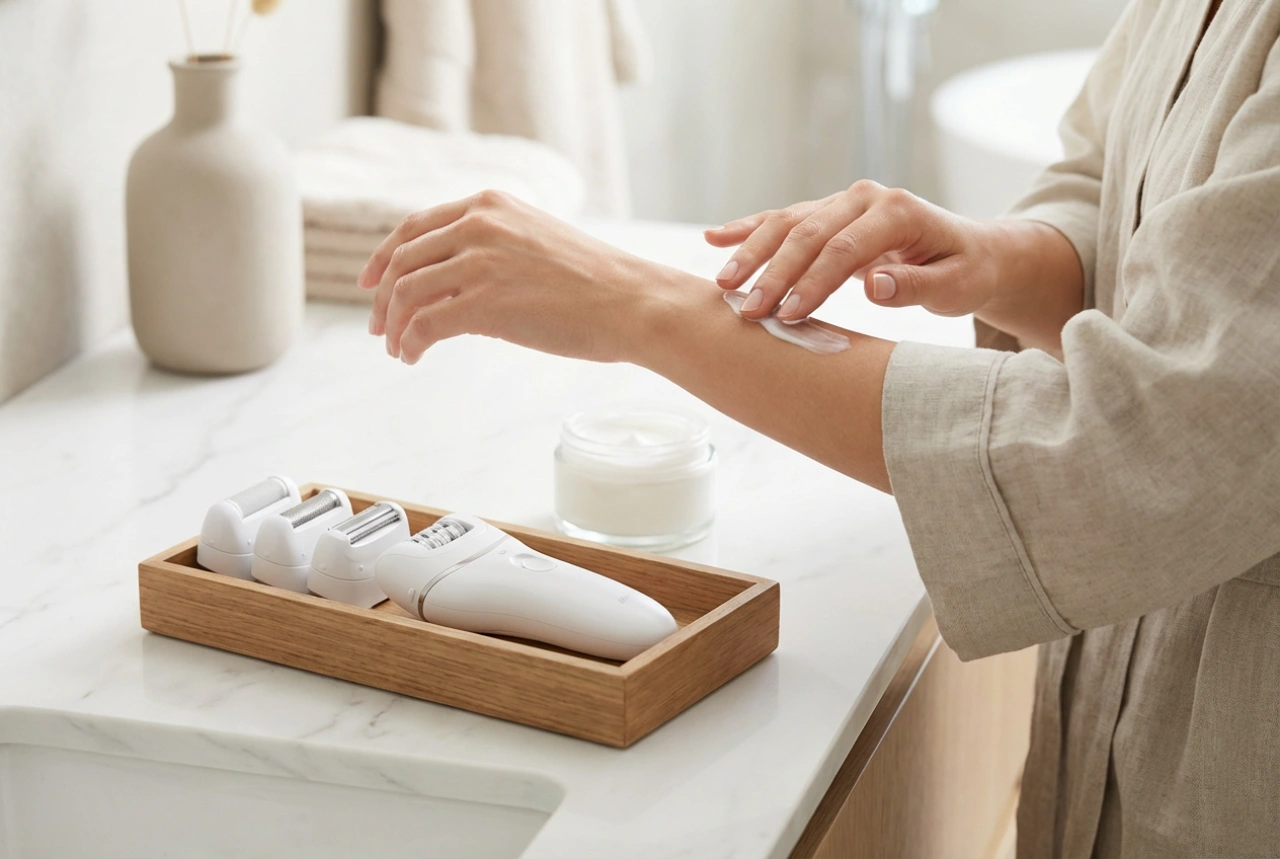 Épilateur pour femmes : types de têtes, réglages et soin de la peau