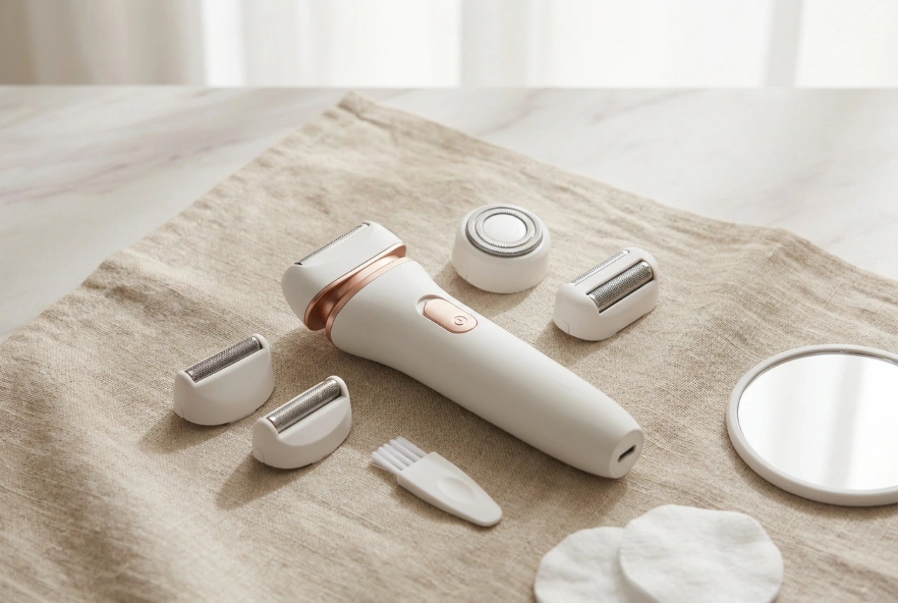 Rasoir électrique pour femme : têtes, modes et nettoyage