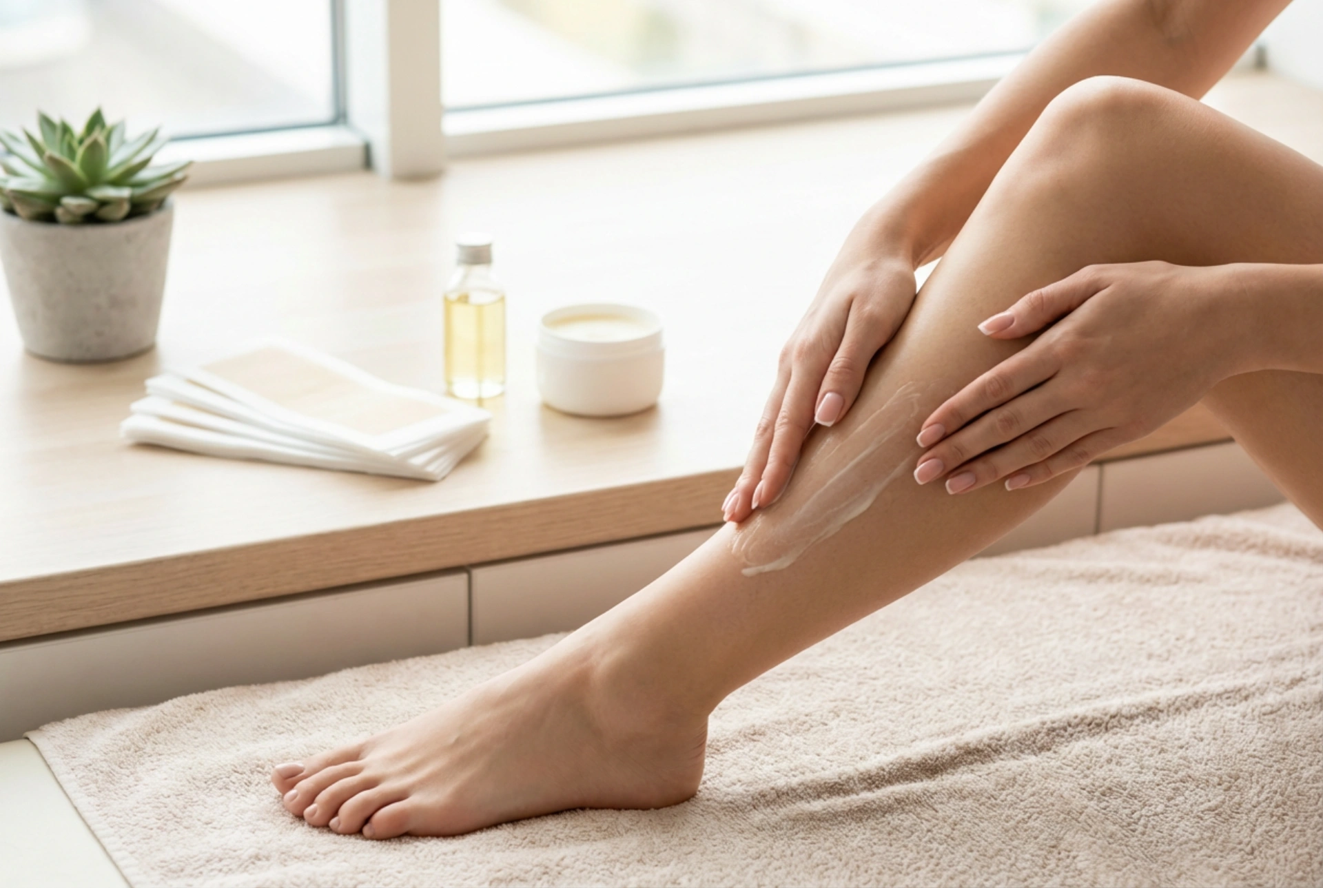 Épilation des jambes à la cire : préparation de la peau, sens du retrait et soins après-épilation