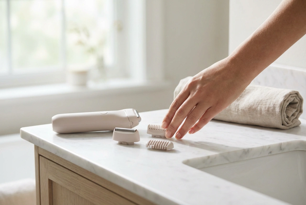 Rasoir électrique pour femmes : comment choisir les embouts et se raser sans irritation