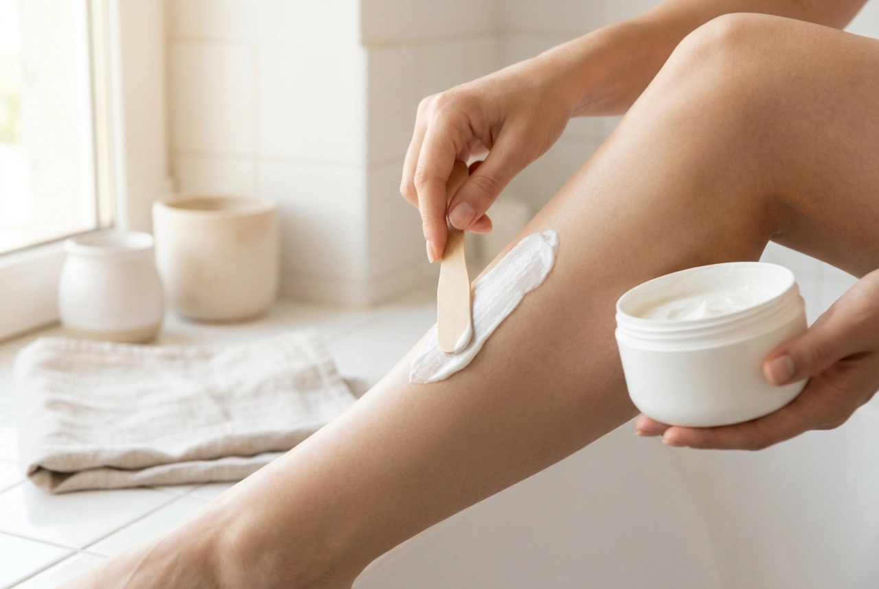 Épilation à la crème : choix du produit, temps de pose et rinçage