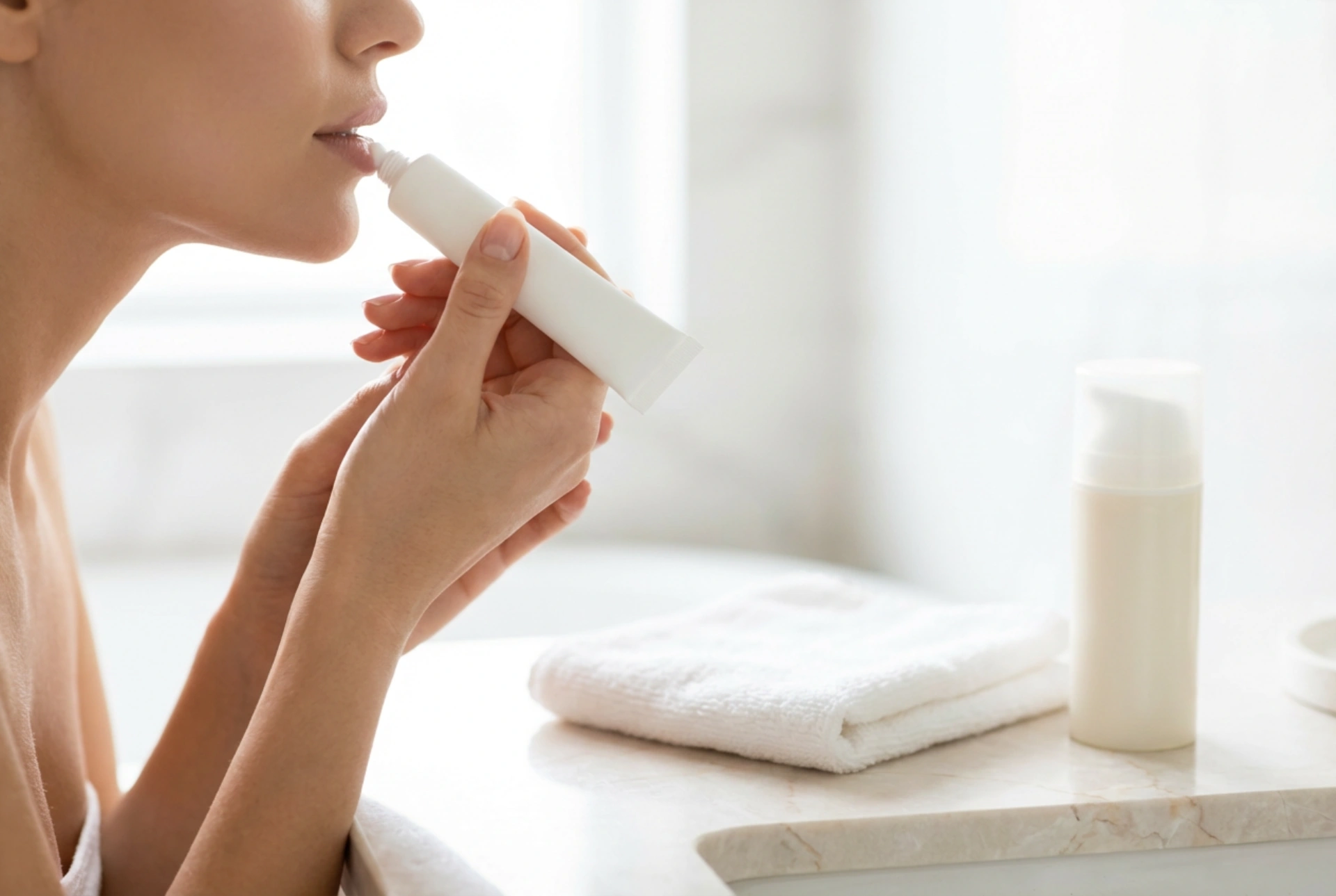 Épilation de la lèvre supérieure à la crème : préparation de la peau, application et retrait