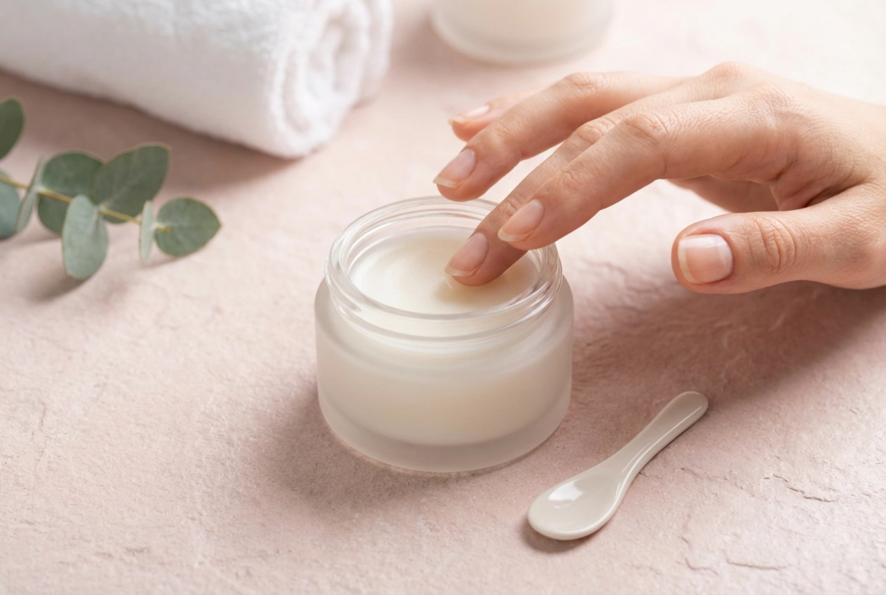 Baume à l'acide hyaluronique : hydratation intense et application sans effet collant