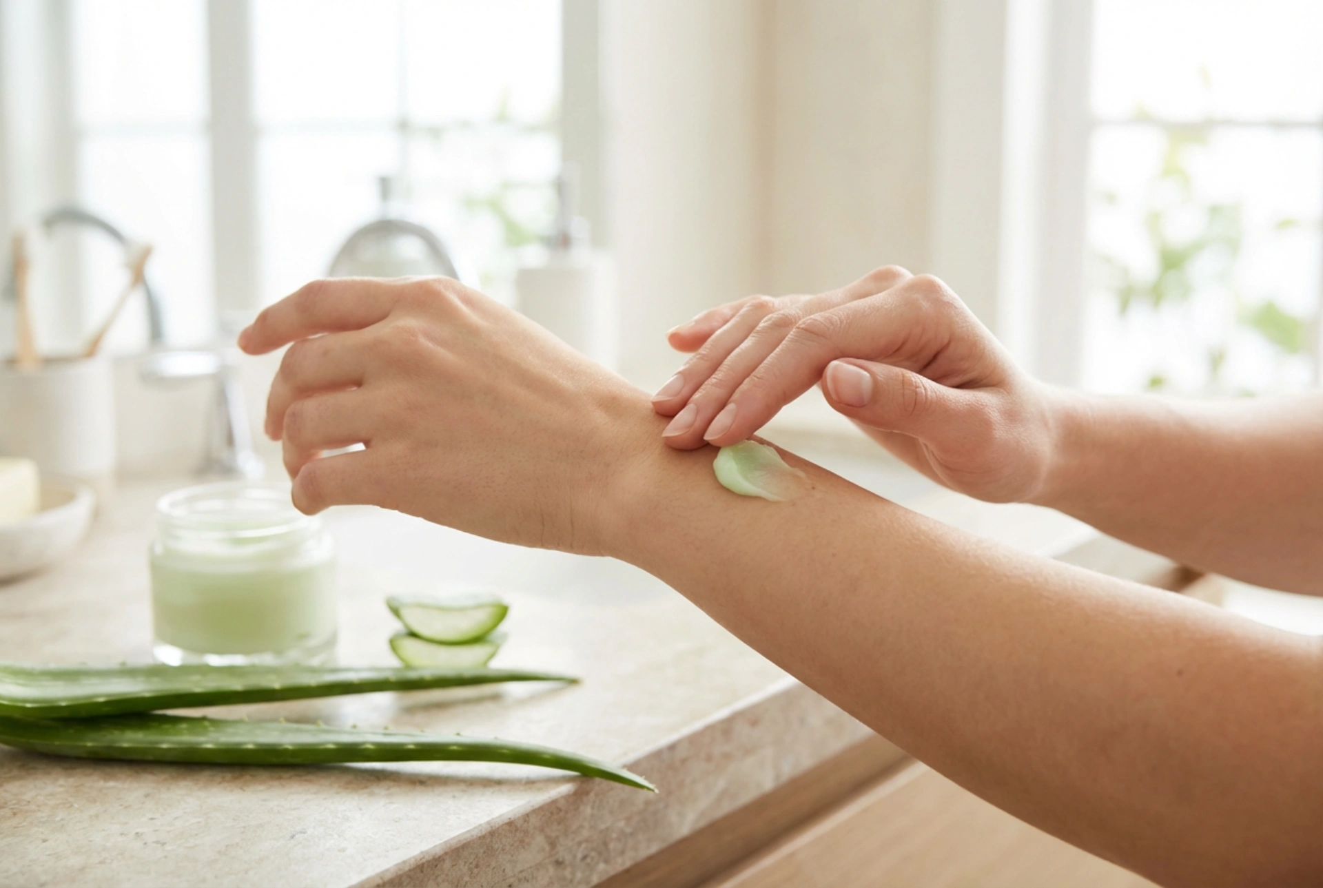 Baume à l'aloe vera : apaisement, hydratation et application optimale