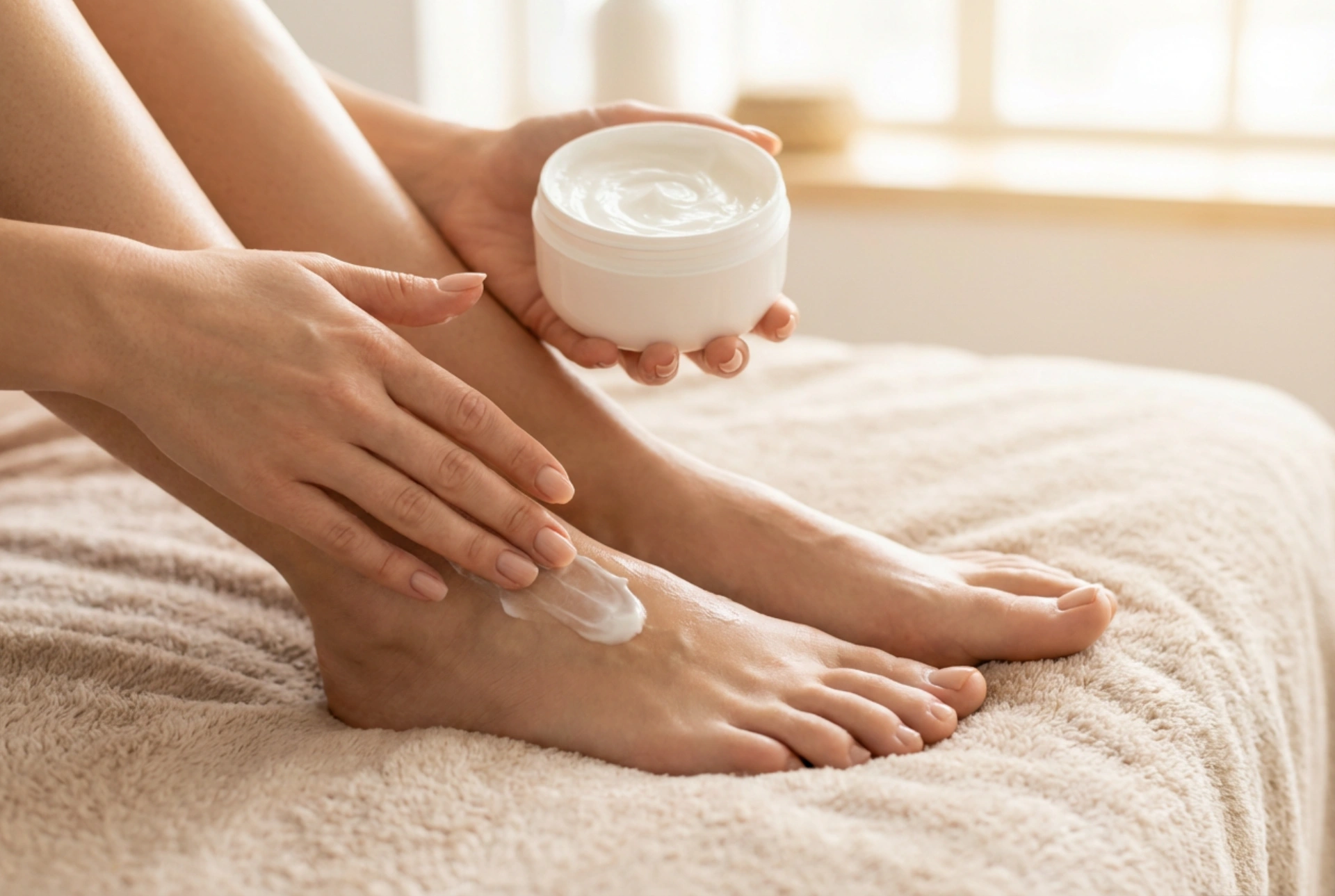 Crème pour pieds secs : traitement de nuit, occlusion et soins quotidiens