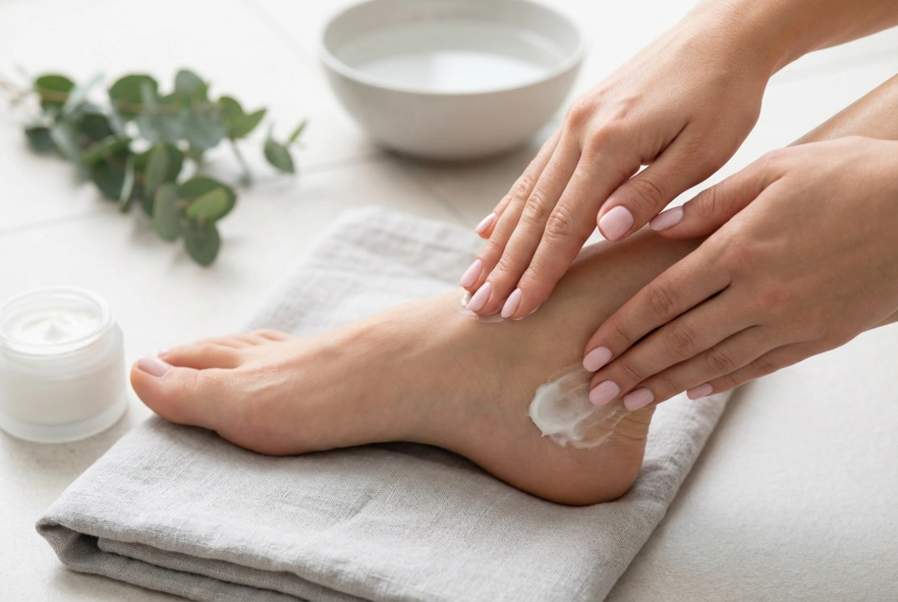 Crèmes pour les talons : types de formules, application et erreurs de soin fréquentes