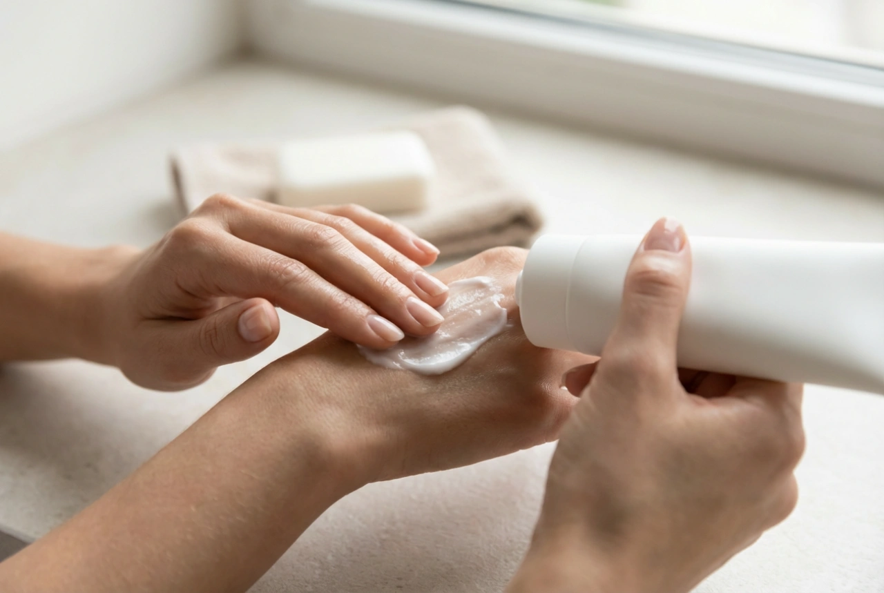 Soin quotidien des mains : lavage, hydratation et protection nocturne