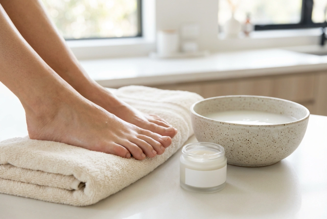 Peau sèche des pieds : programme de soin, exfoliation et protection des talons