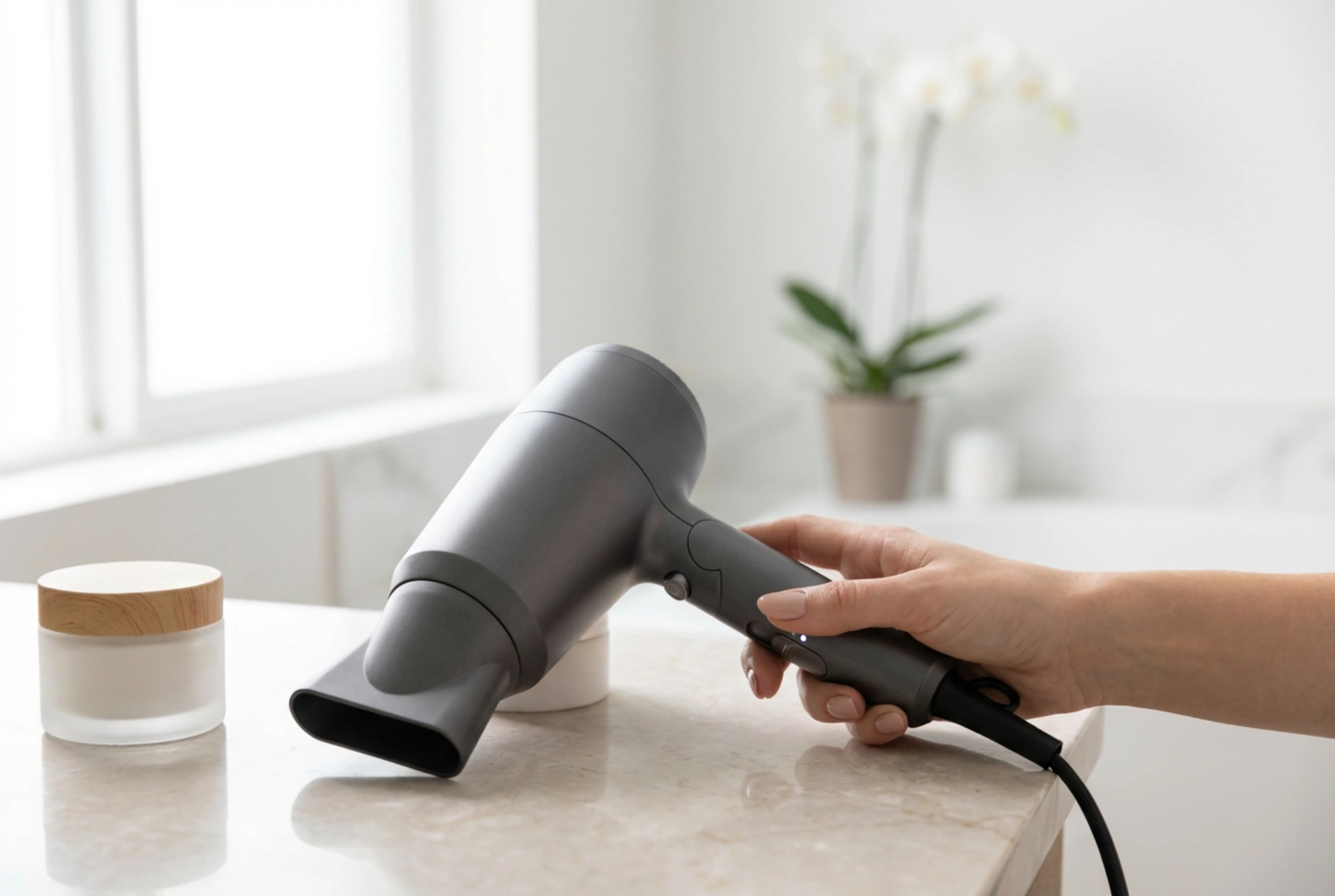 Séchage sûr au sèche-cheveux : les réglages de température