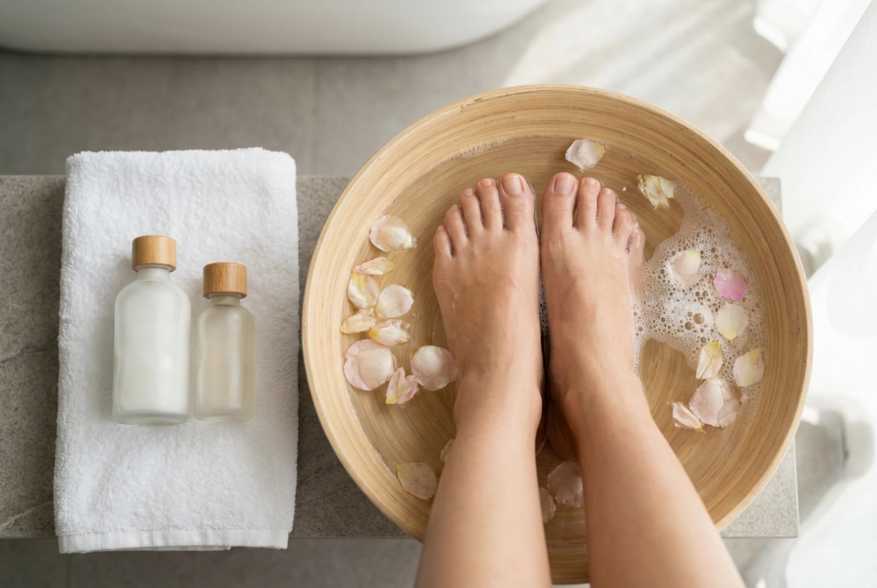 Spa maison pour les pieds : comment détendre et nourrir la peau étape par étape