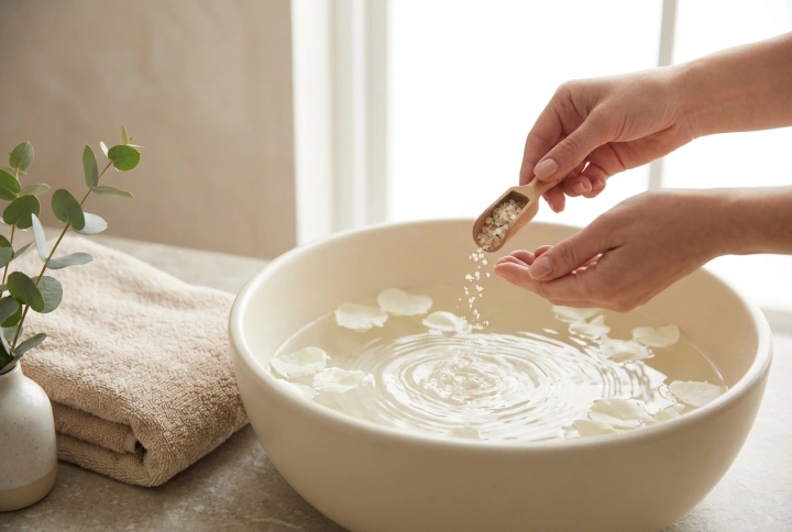 Le sel pour les pieds dans les soins à domicile : préparer un bain apaisant