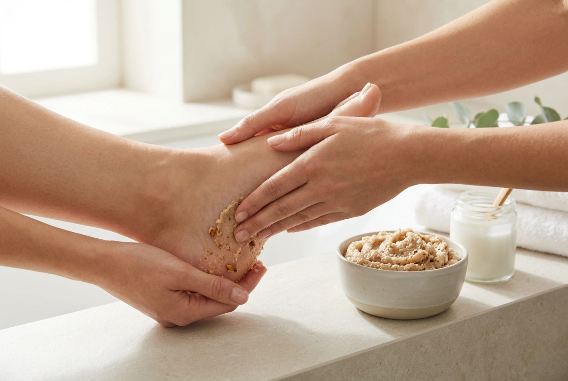 Gommage pour les talons : ingrédients efficaces, comment masser et à quelle fréquence l'utiliser