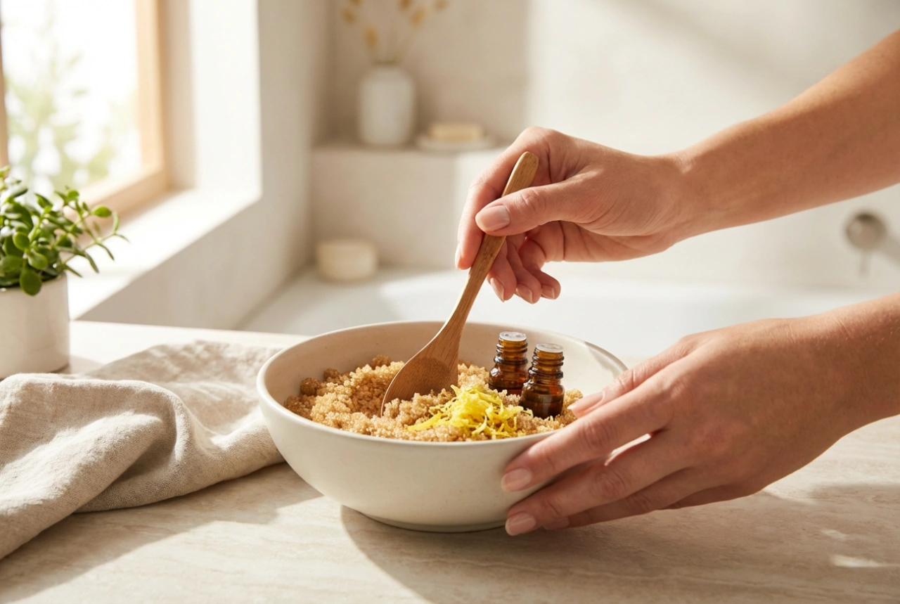 Gommage maison pour les pieds : recettes simples, technique et fréquence