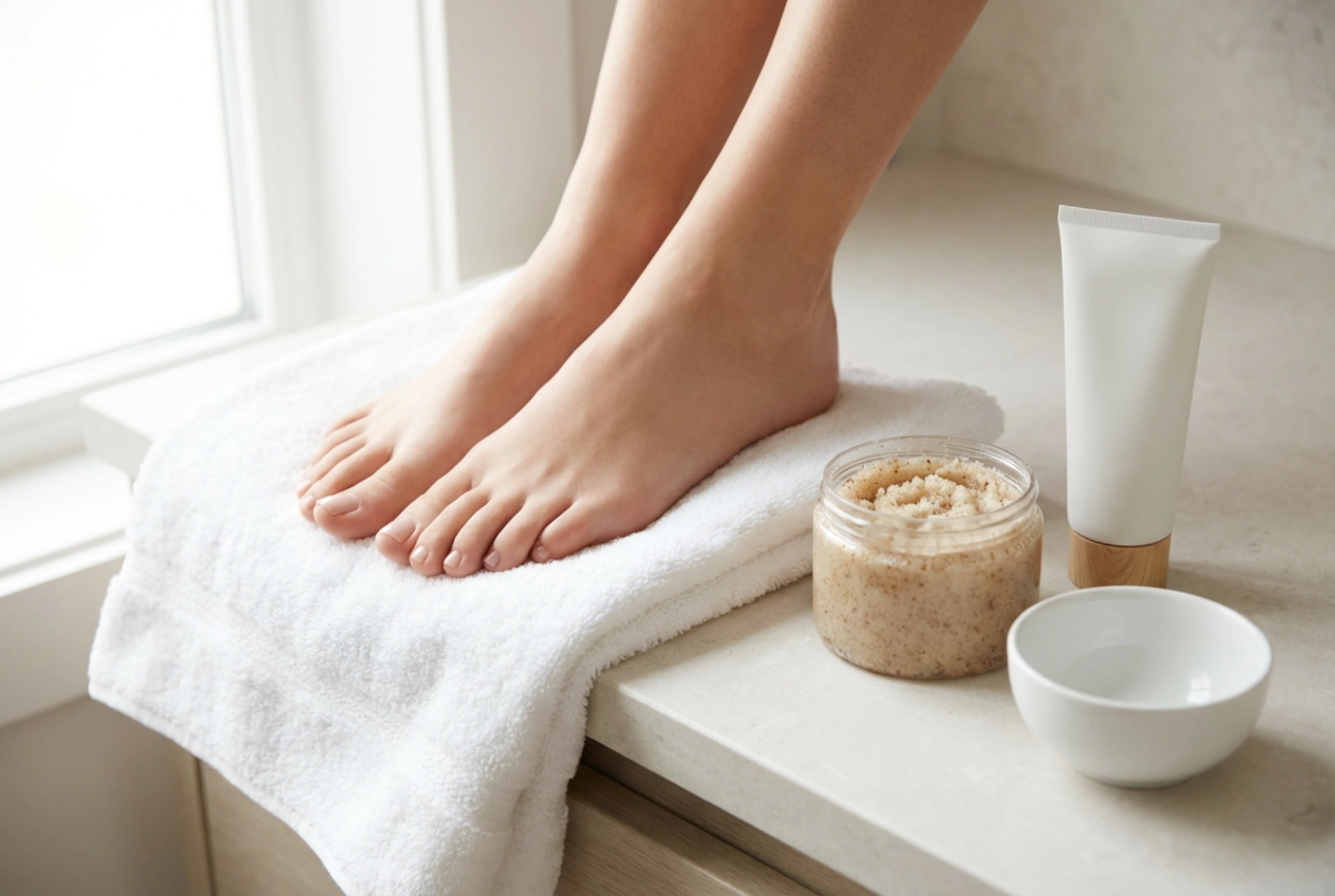 Gommage des pieds : technique, erreurs fréquentes et soins post-exfoliation