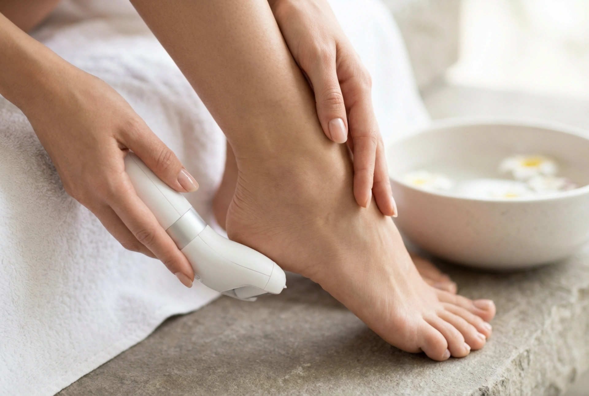 Ponceuse à pieds électrique : utilisation sûre pour une pédicure à domicile