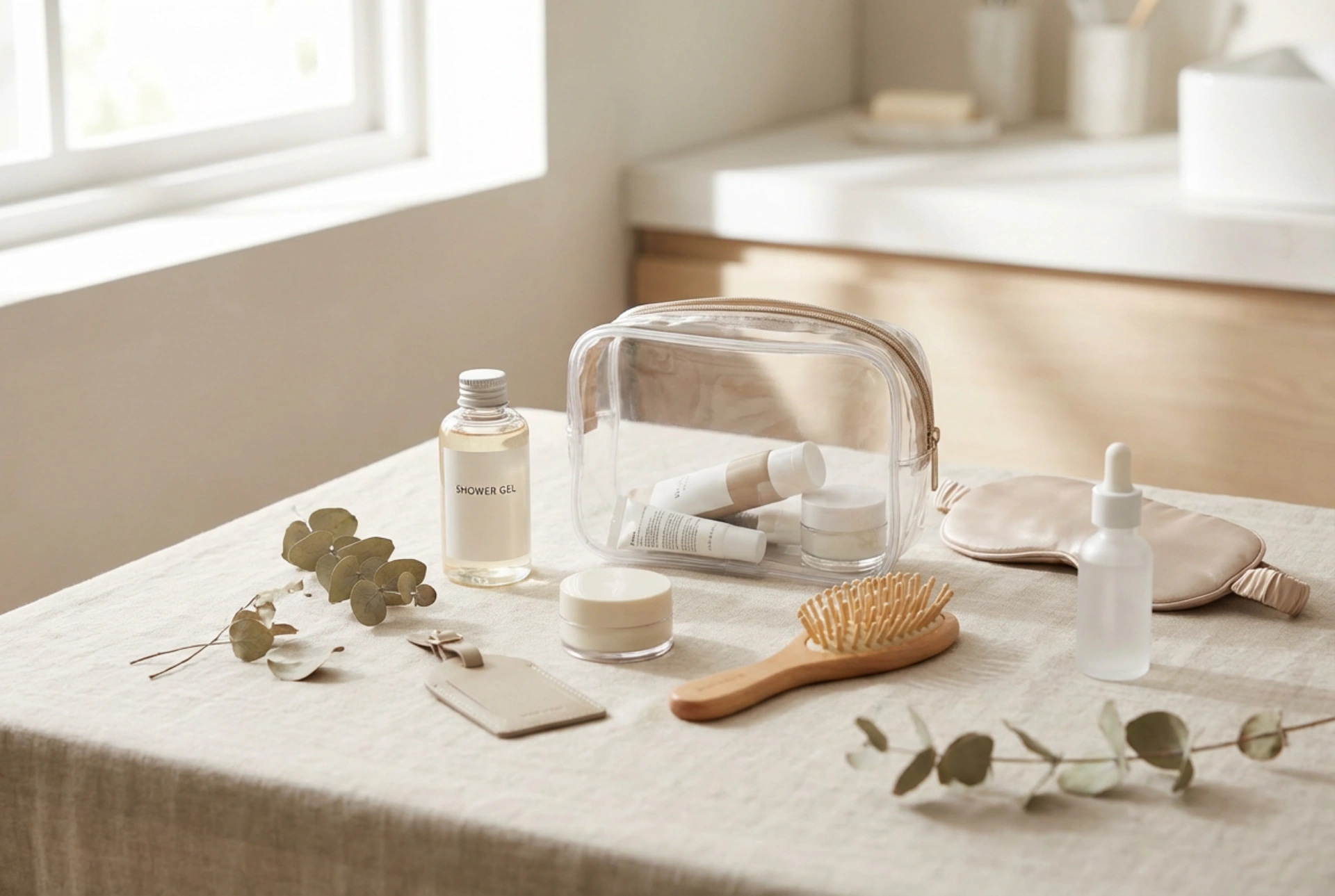 Mini gel douche pour les voyages : emballage, dosage et conservation