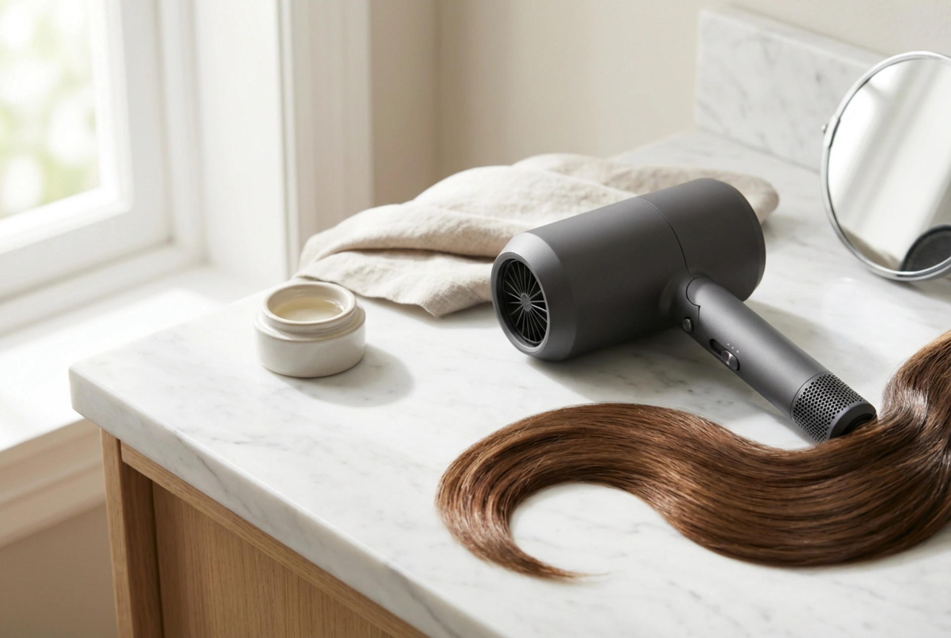 Sèche-cheveux avec ionisation : finition lisse et quand activer l'ioniseur