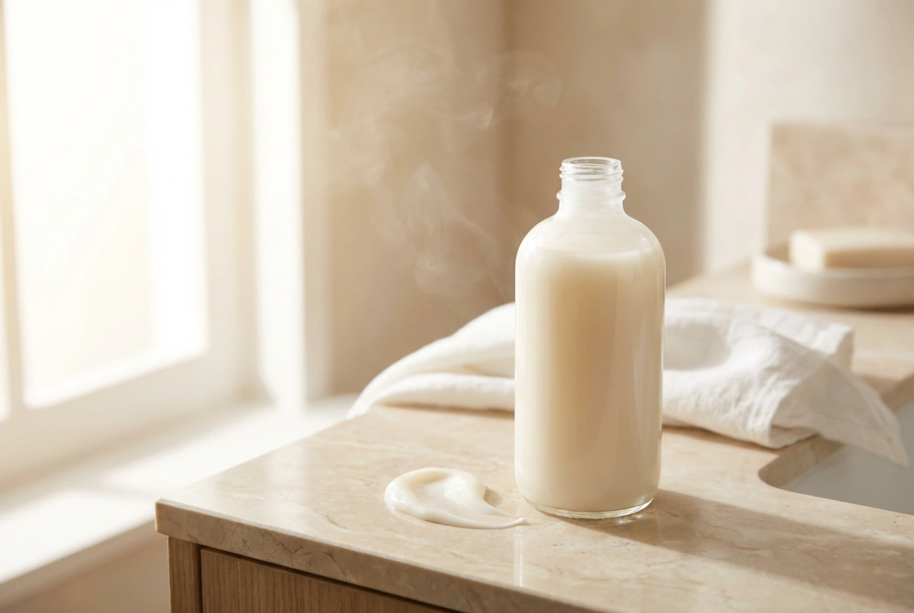 Gel douche crémeux : nettoyage en douceur et protection de la barrière cutanée