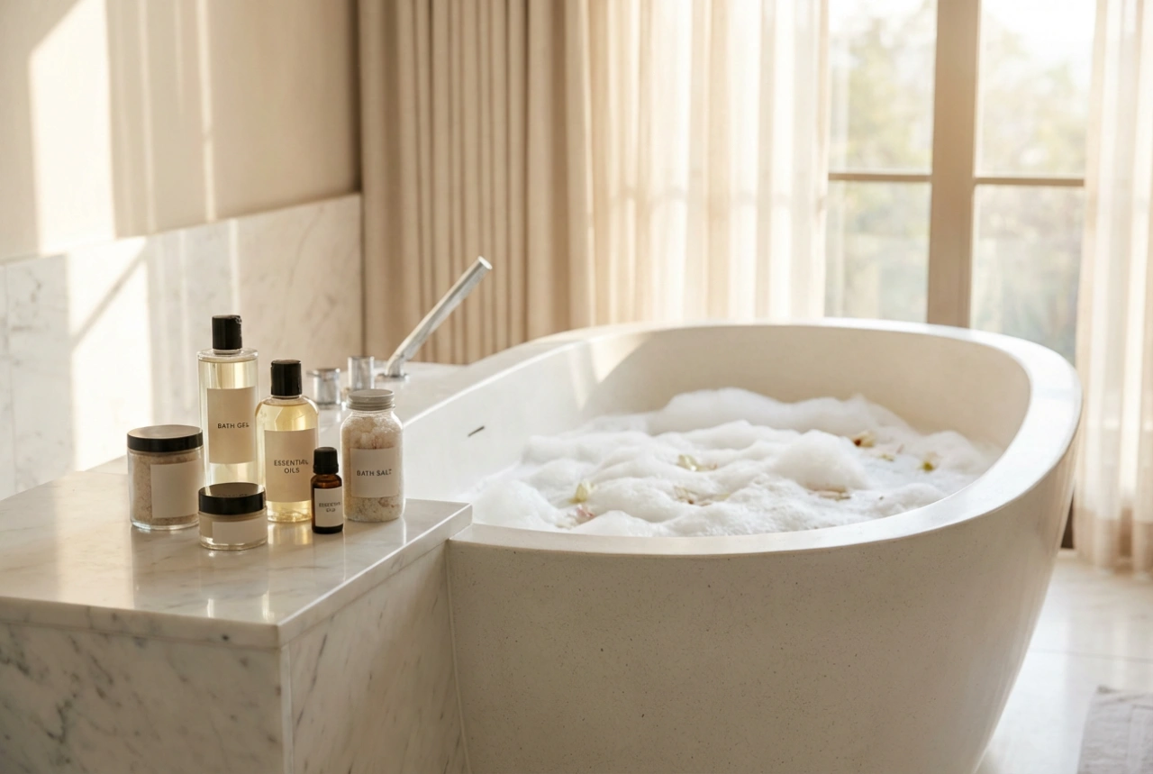 Gel douche pour le bain : comment le faire mousser, le doser et le combiner avec des huiles dans la baignoire