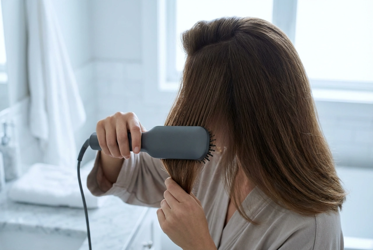 Brosse soufflante : volume aux racines et lissage parfait avec la touche air frais