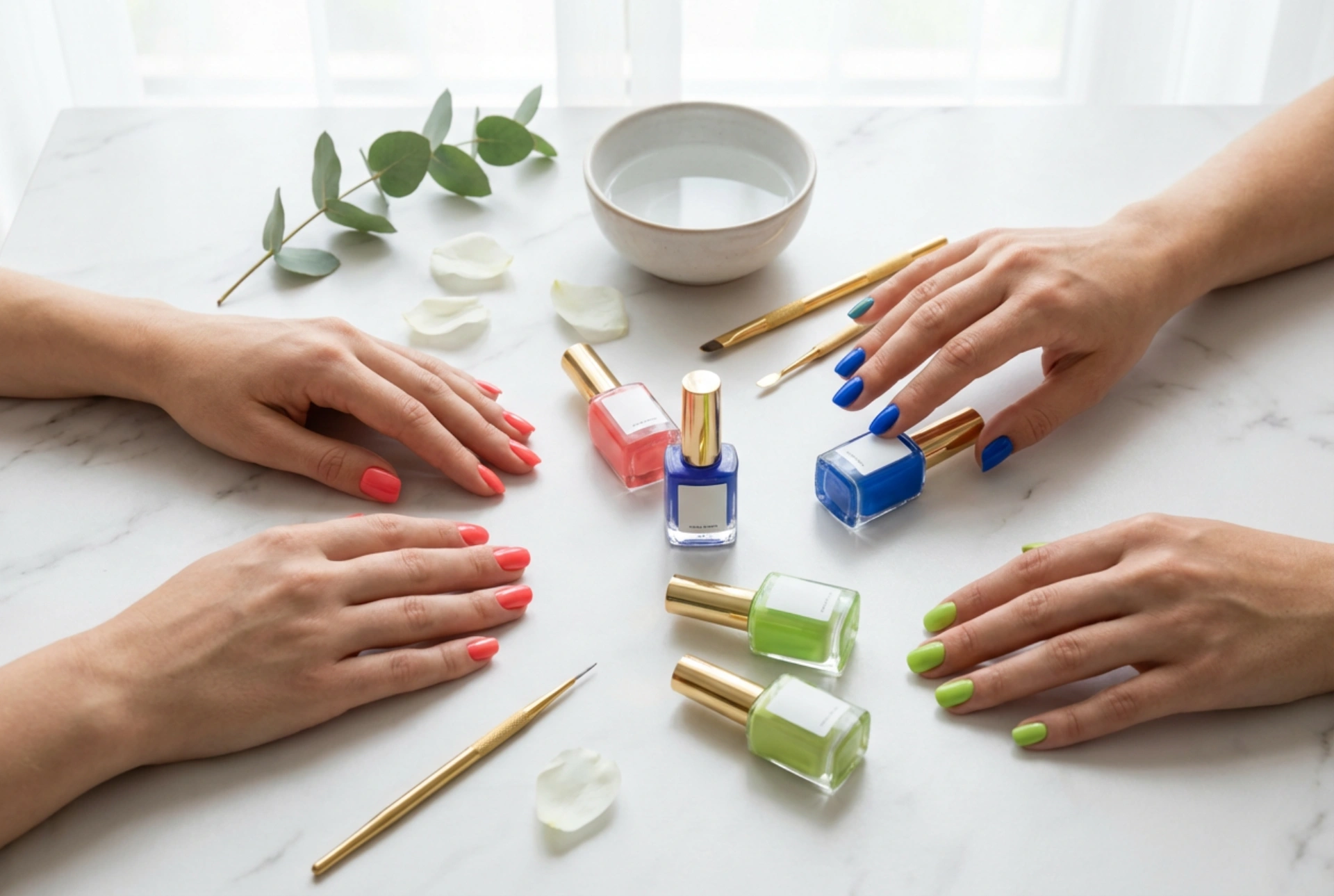 Manucure hybride claire pas à pas : choix de la couleur et couvrance