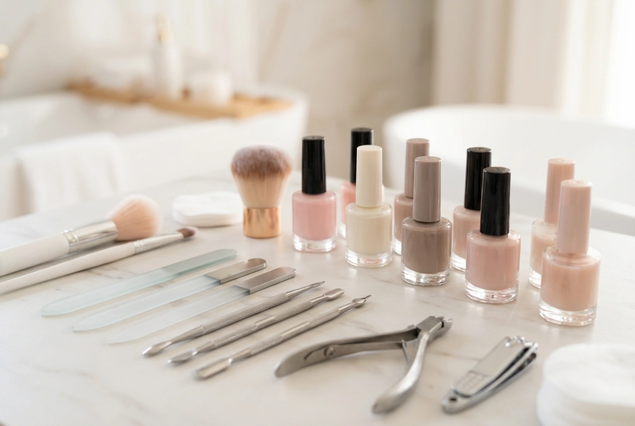 Kit pour manucure hybride : composition, accessoires et guide pas à pas