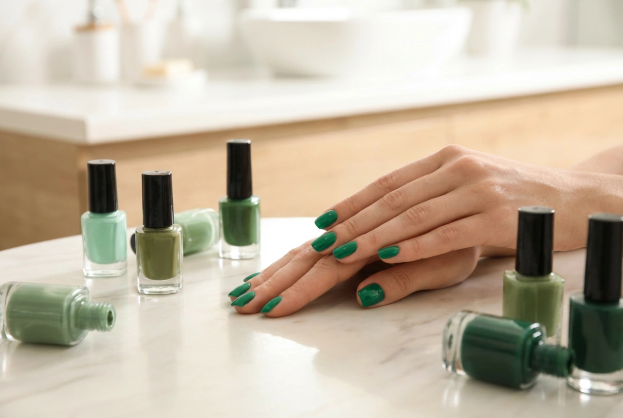 Vernis à ongles vert : comment choisir la nuance et réaliser une application parfaite