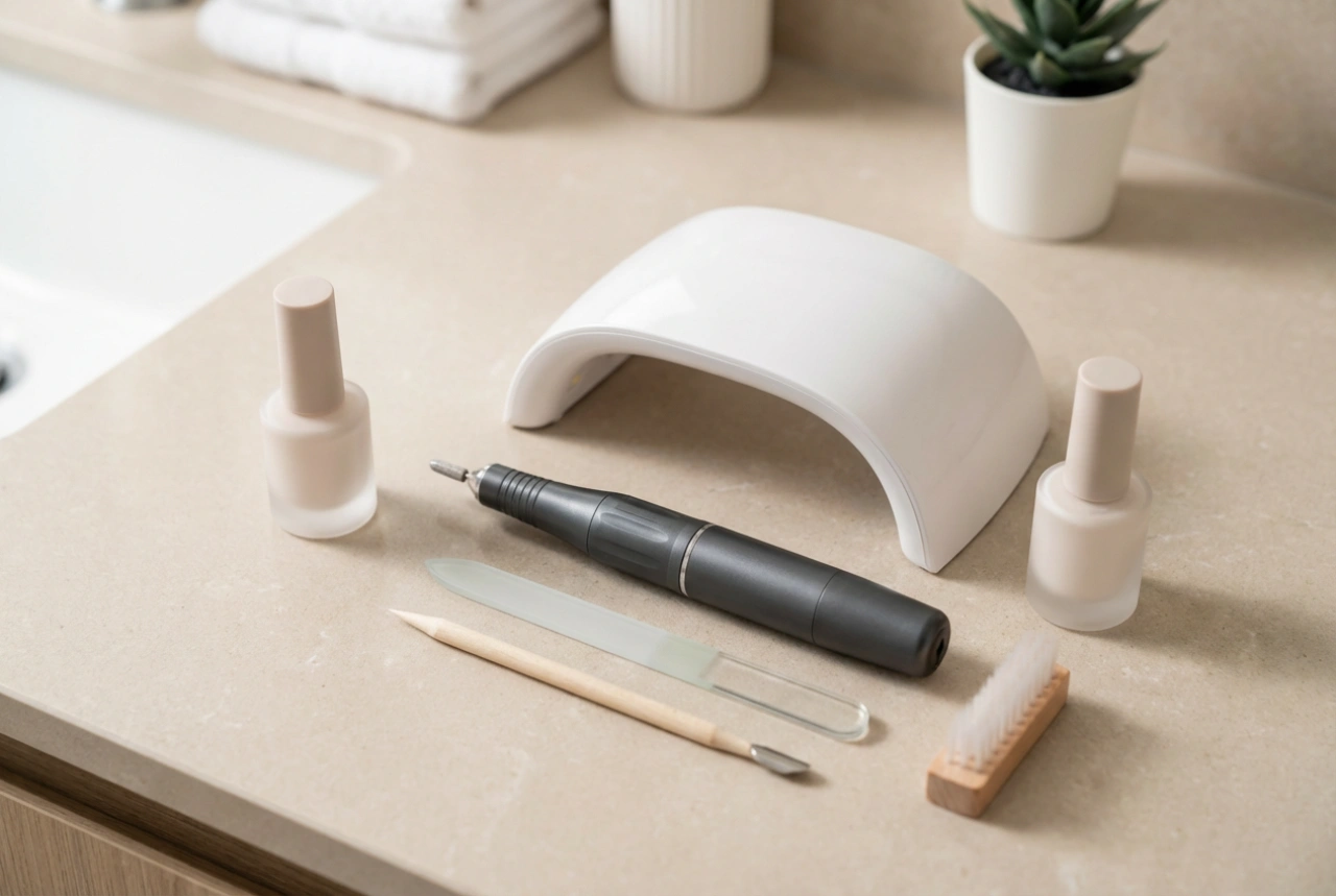 Appareils de manucure : lampe, ponceuse et outils indispensables à la maison