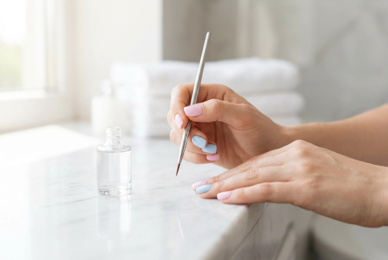 Manucure Hybride Pastel : Préparation de la Plaque et Couvrance Uniforme