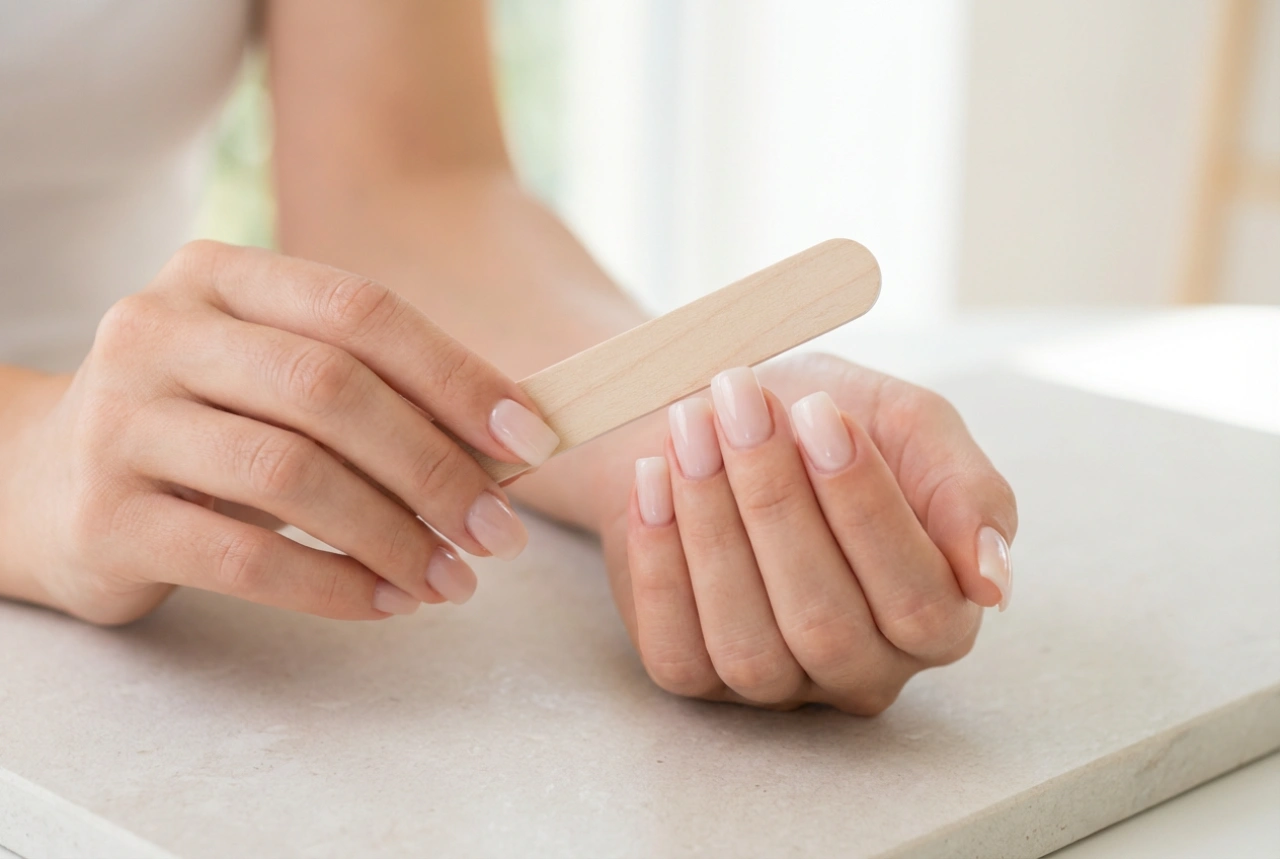 Ongles en gel hybride carrés : comment limer correctement et protéger les bords