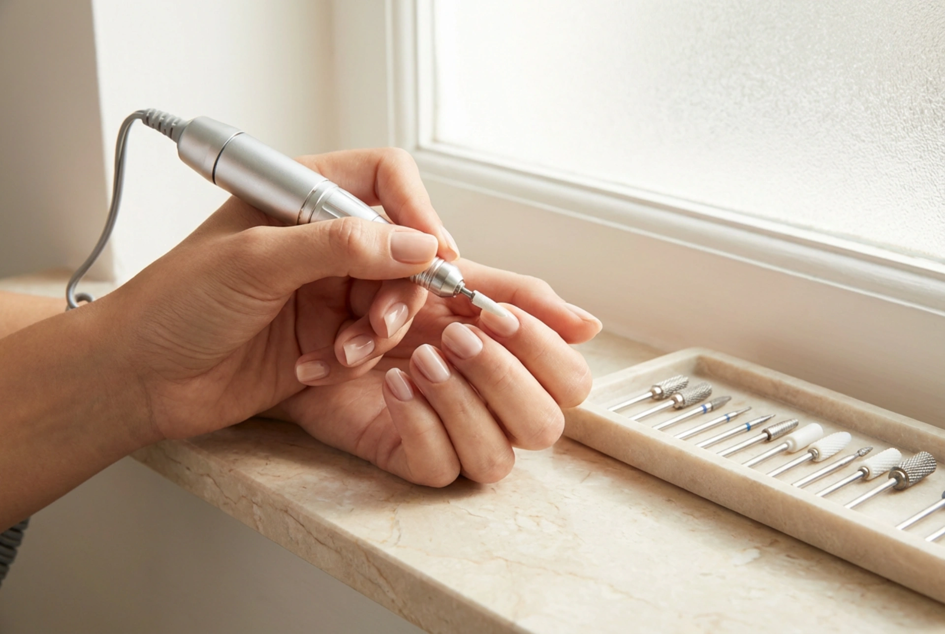 Fraiseuse à ongles professionnelle : paramètres, embouts, technique