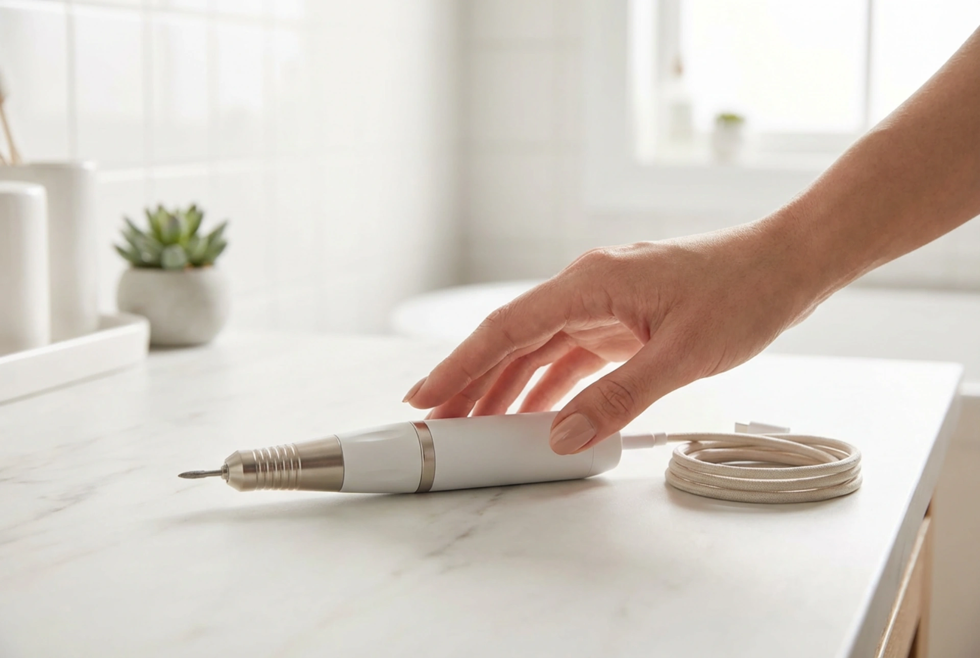 Ponceuse à ongles sans fil : confort, charge et entretien