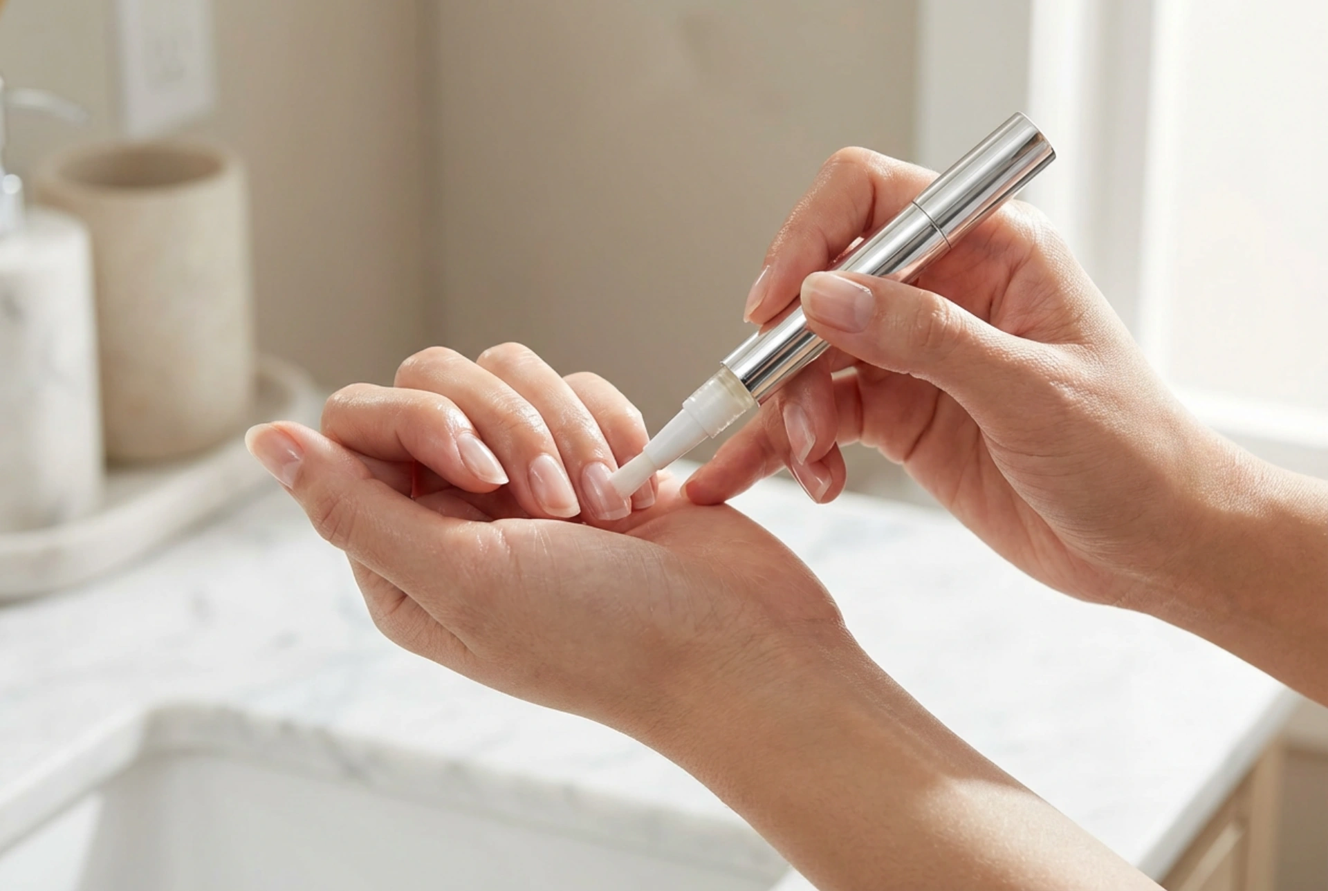 Huile à cuticules en stylo : application rapide, habitudes quotidiennes, effets