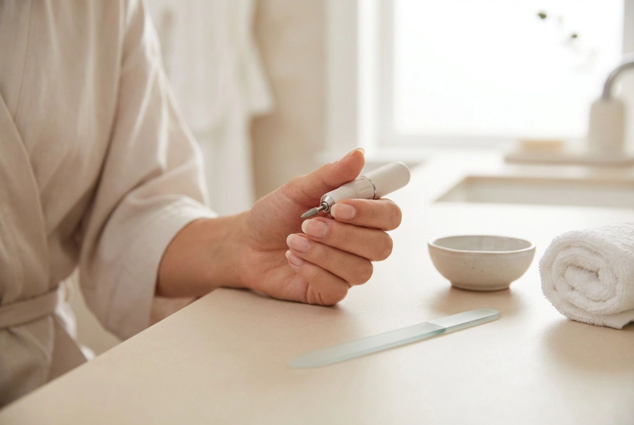 Petite ponceuse à ongles : design compact et technique d'utilisation