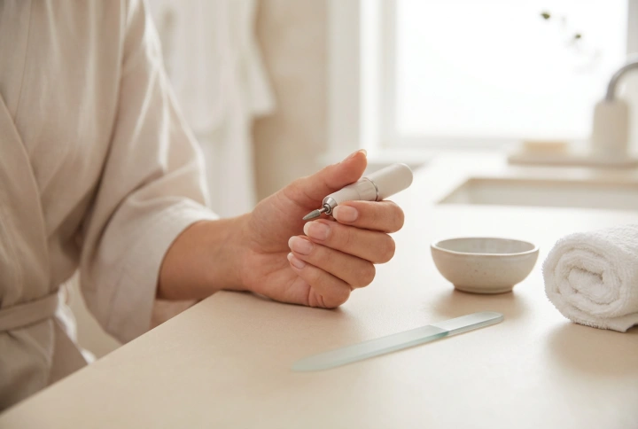 Petite ponceuse à ongles : design compact et technique d'utilisation