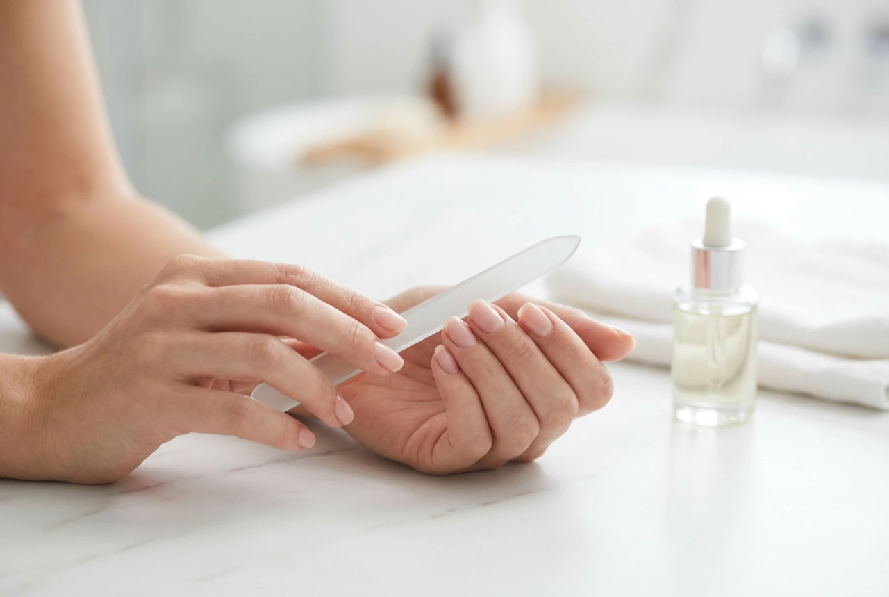 La lime à ongles en verre : technique de limage et entretien de l'ongle