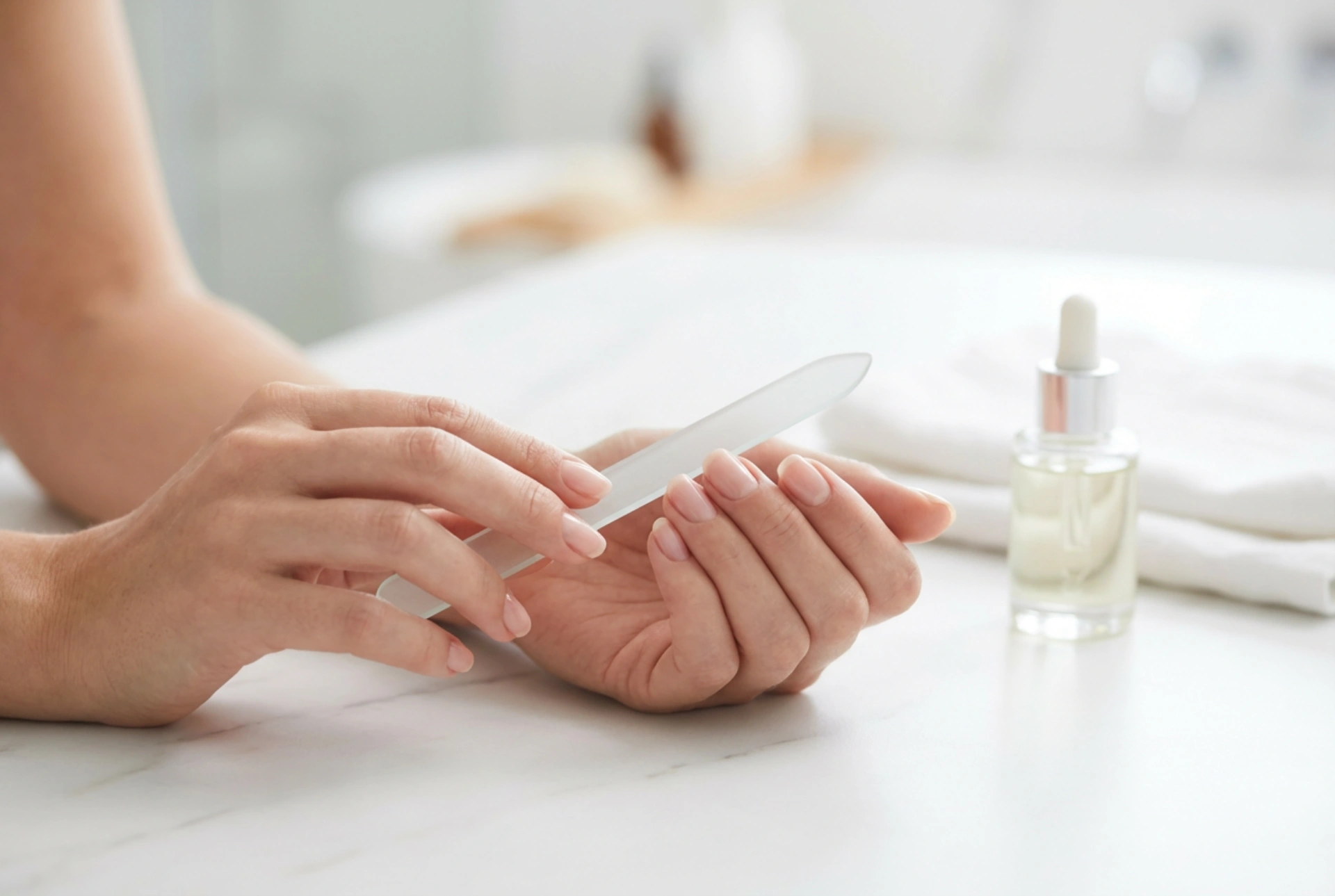 La lime à ongles en verre : technique de limage et entretien de l'ongle