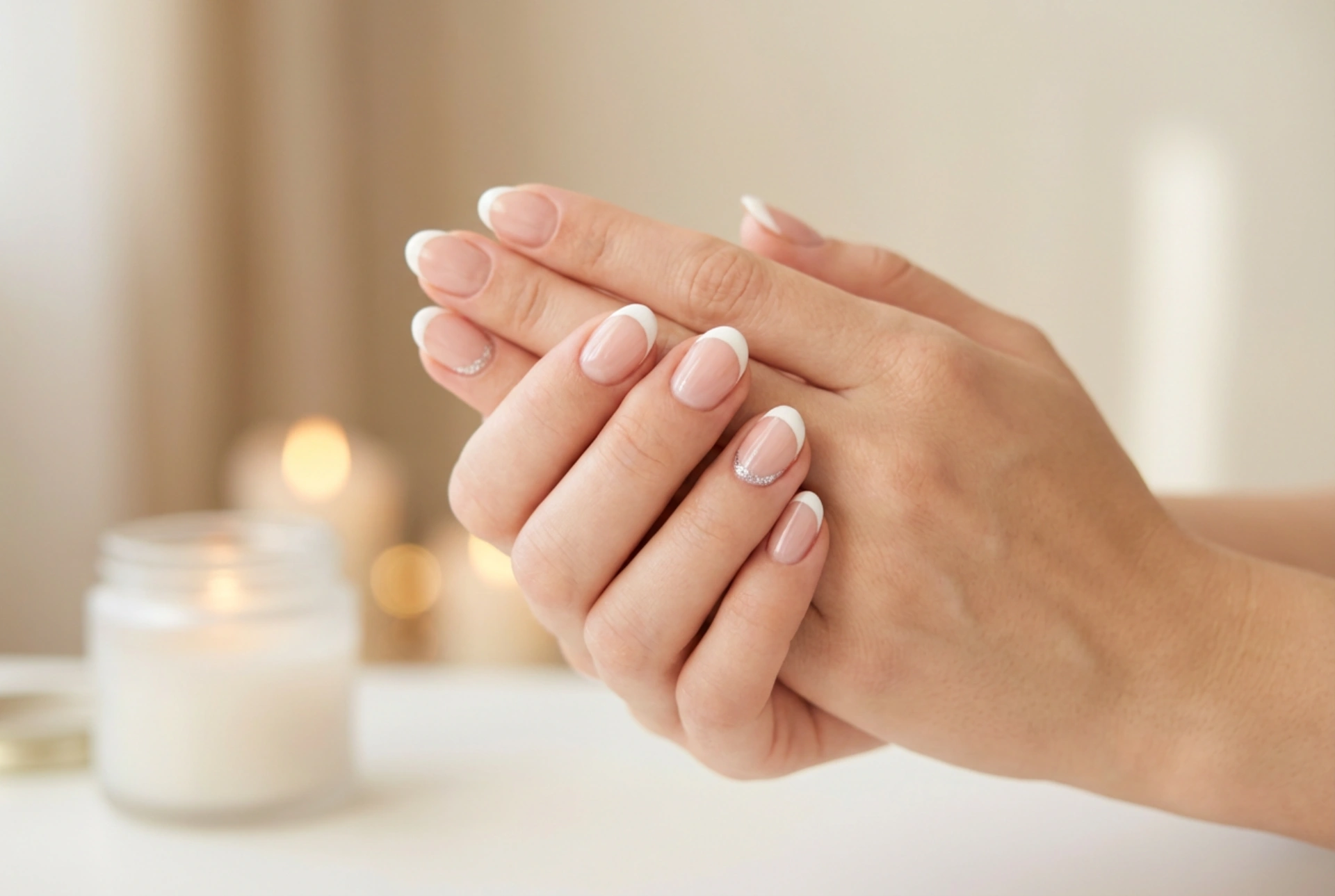 French Manucure de Fête : un classique avec une touche festive, étape par étape