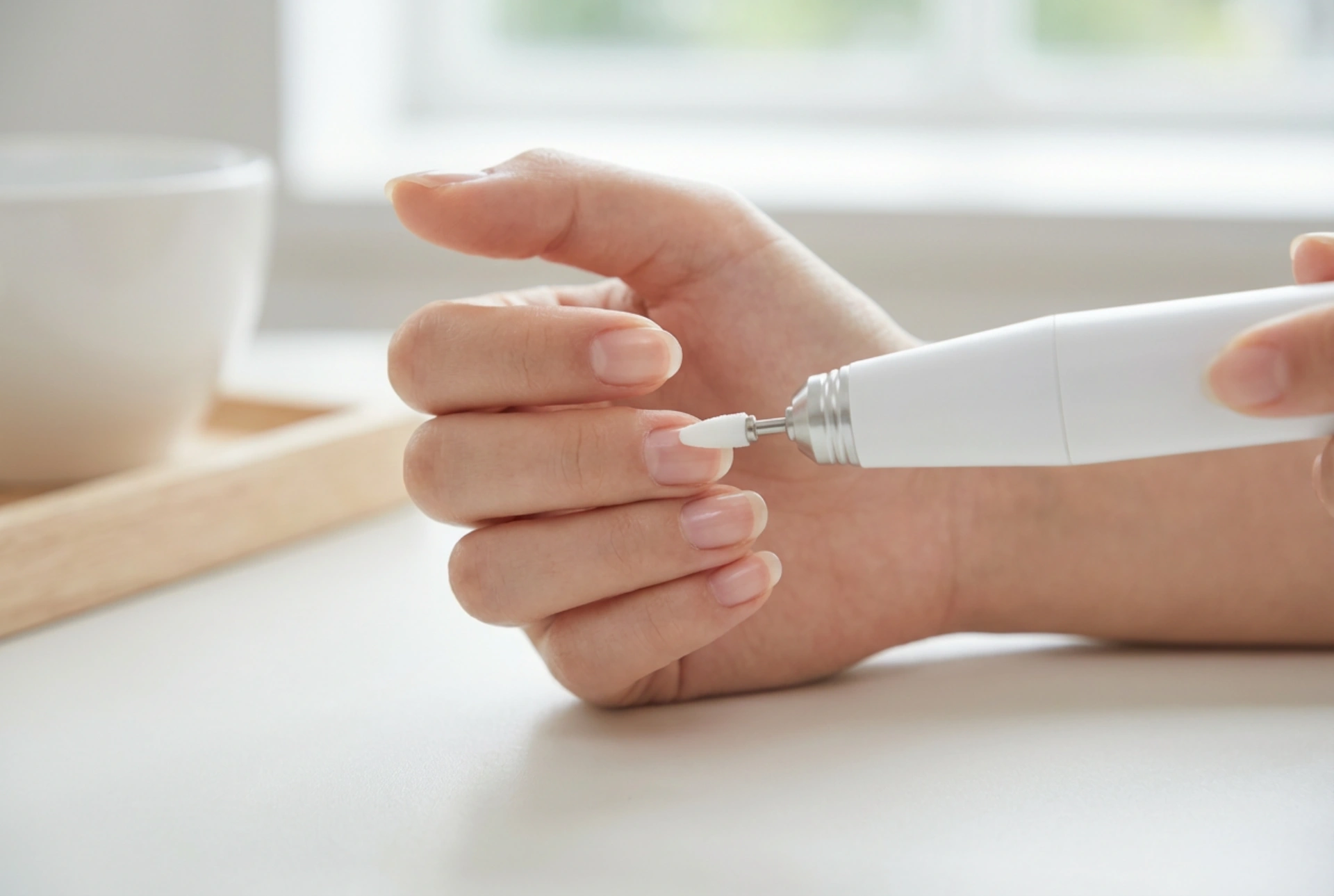 Retrait des cuticules à la ponceuse pas à pas : sécurité et technique